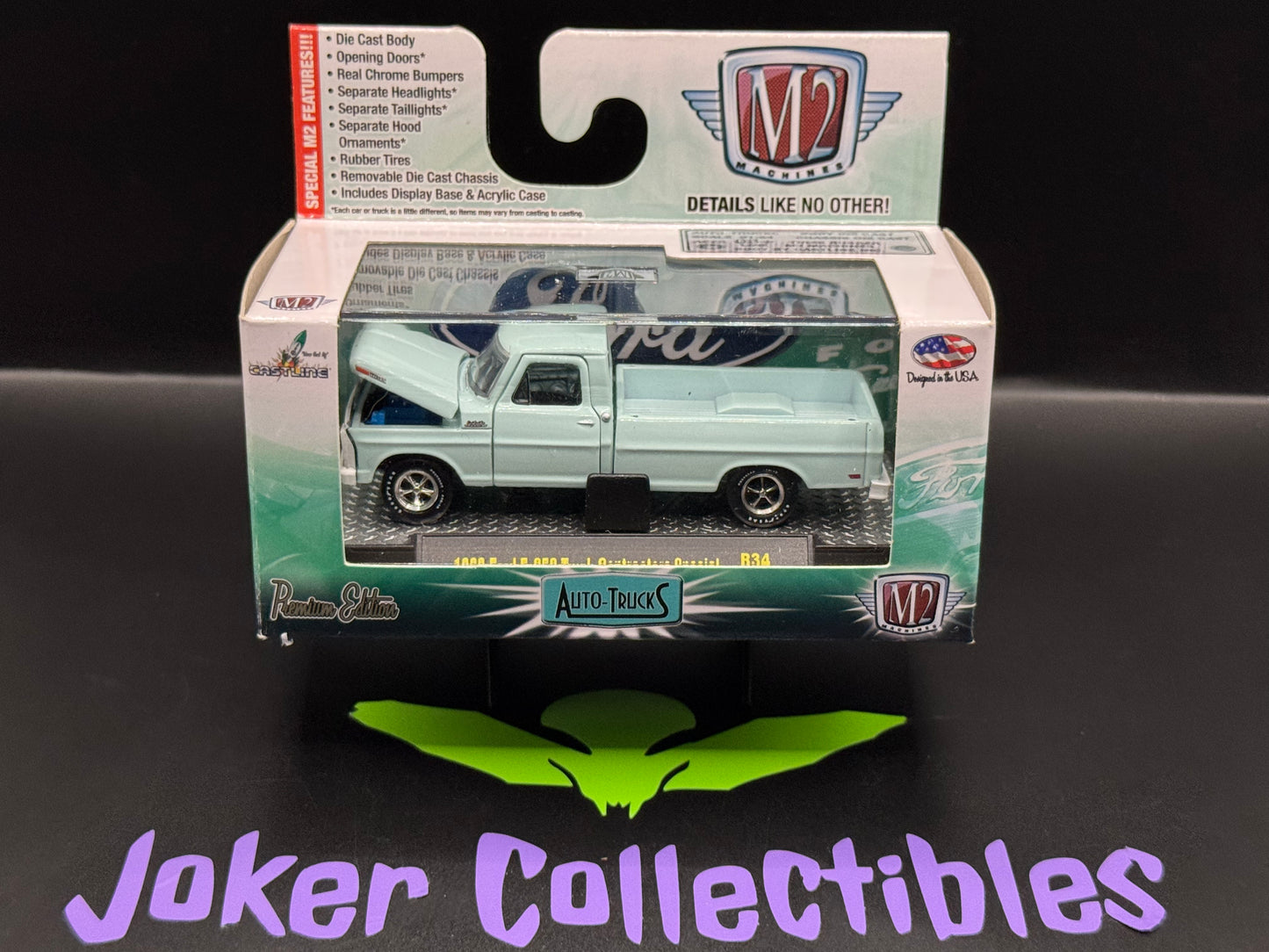 M2 Machines Auto-Trucks Blue 1969 Ford F-250 Truck Contractors Special R34 15-40