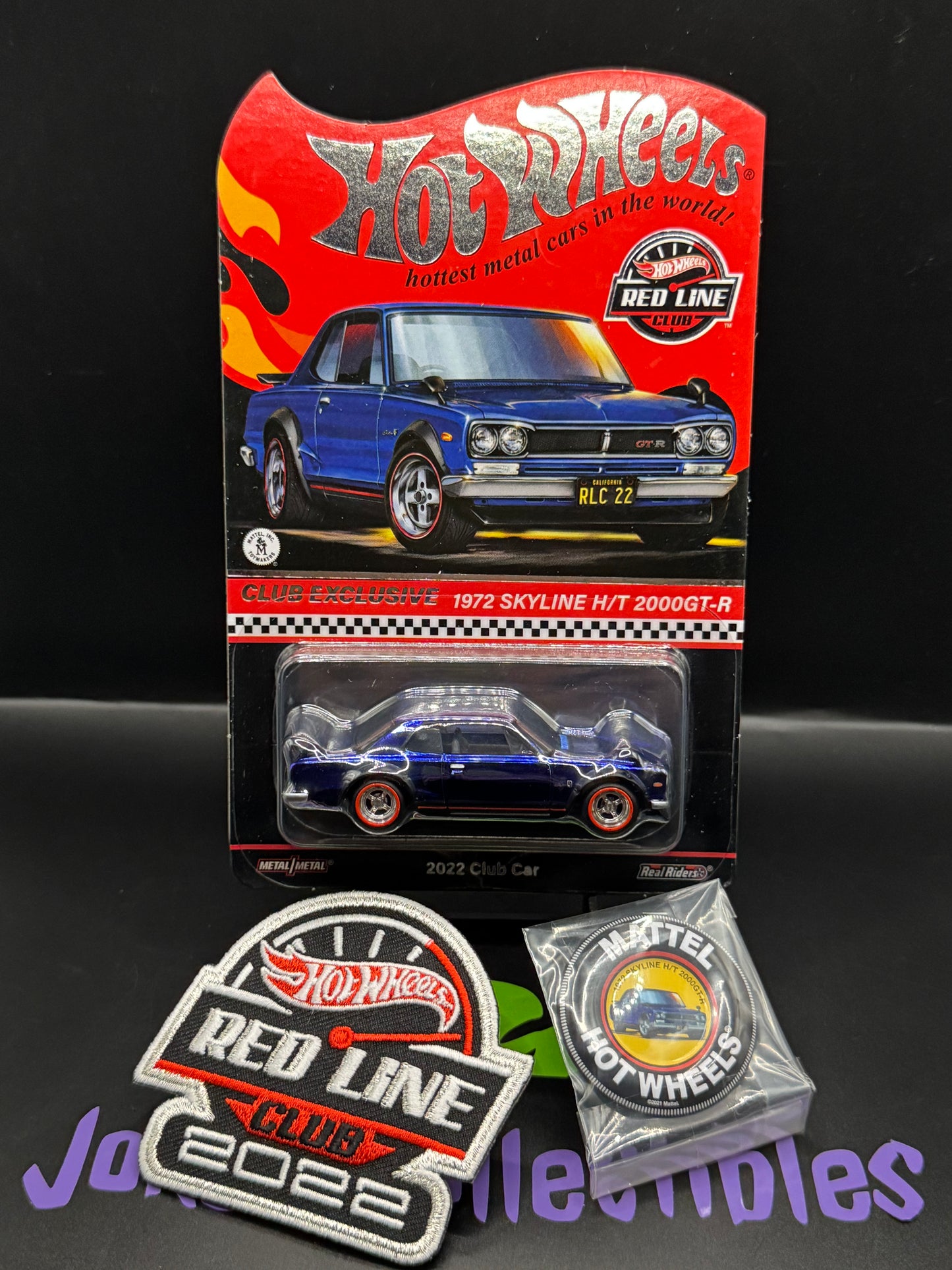 Hot Wheels 2022 RLC Exclusive Red Line Club Membership Car 1972 Skyline H/T 2000GT-R Race Team Blue