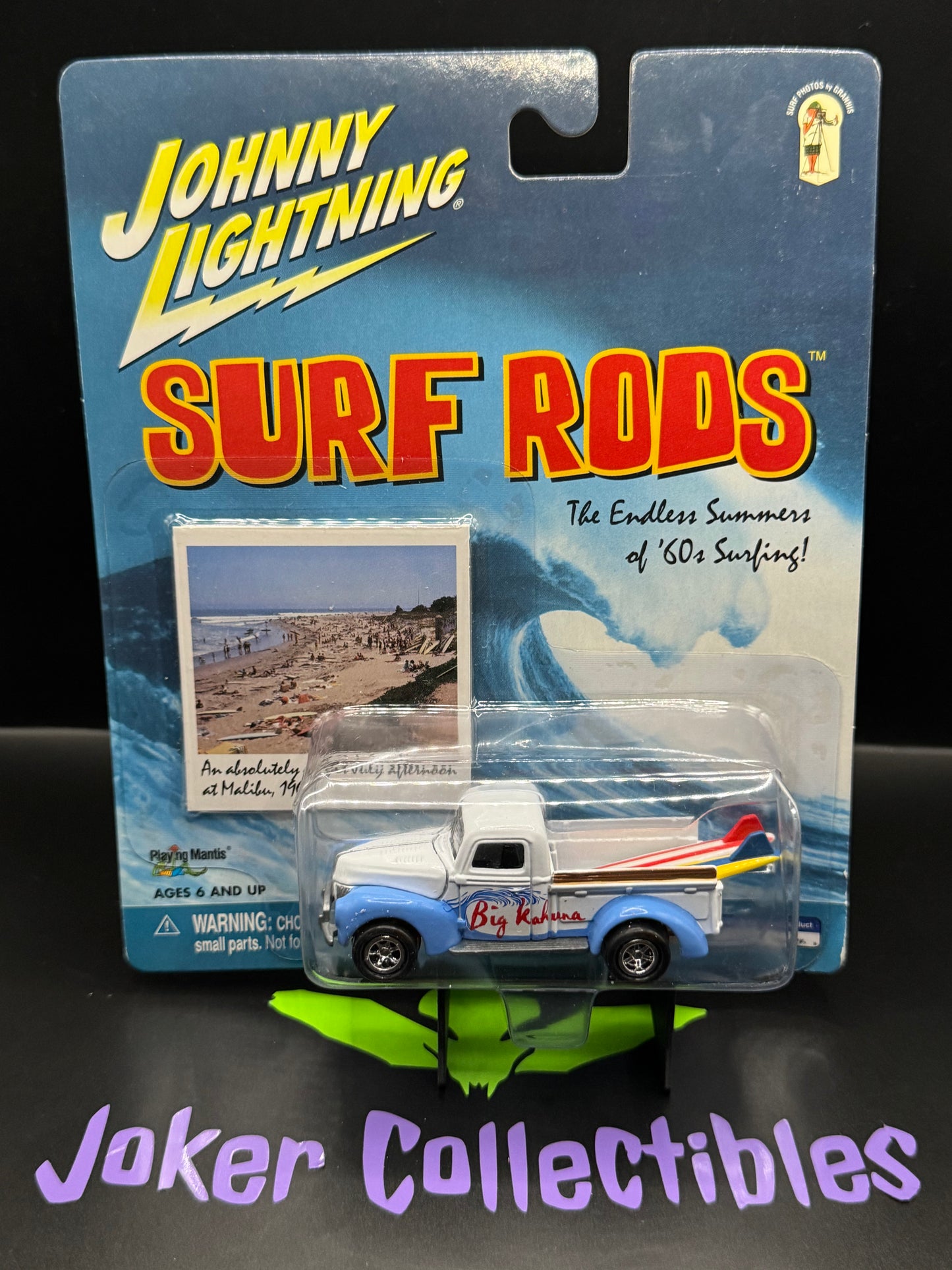 Johnny Lightning Surf Rods Blue & White Big Kahuna 1940 Ford Pickup
