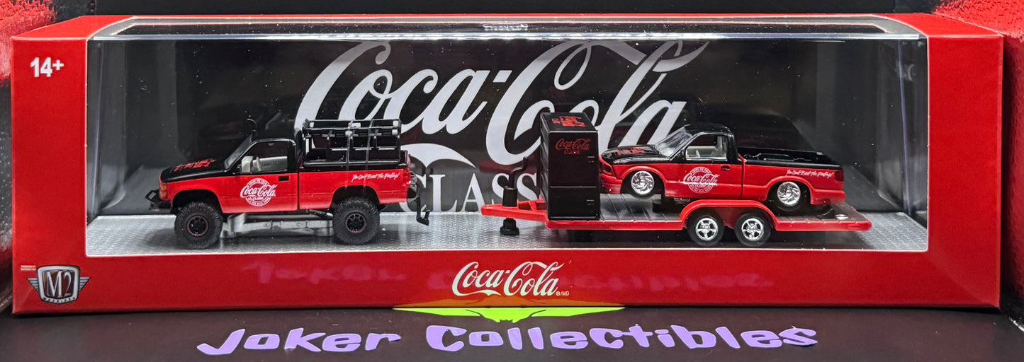 M2 Machines Auto-Haulers Coca-Cola 1998 GMC Sierra 4x4 & 199 GMC S15 Sonoma S03 26-09
