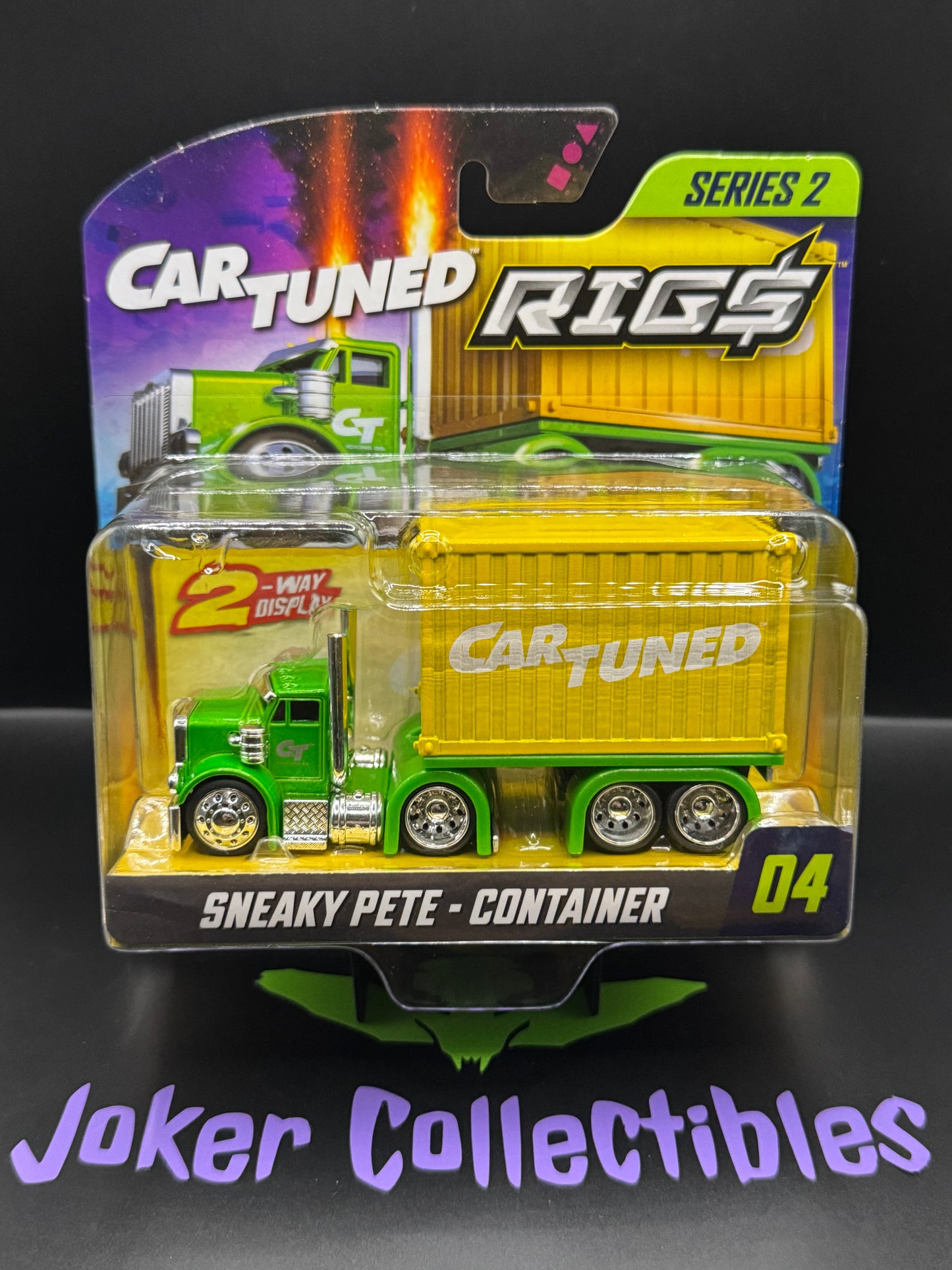 CarTuned Rigs Series 2 Green & Yellow Sneaky Pete - Container # 04 Car Tuned