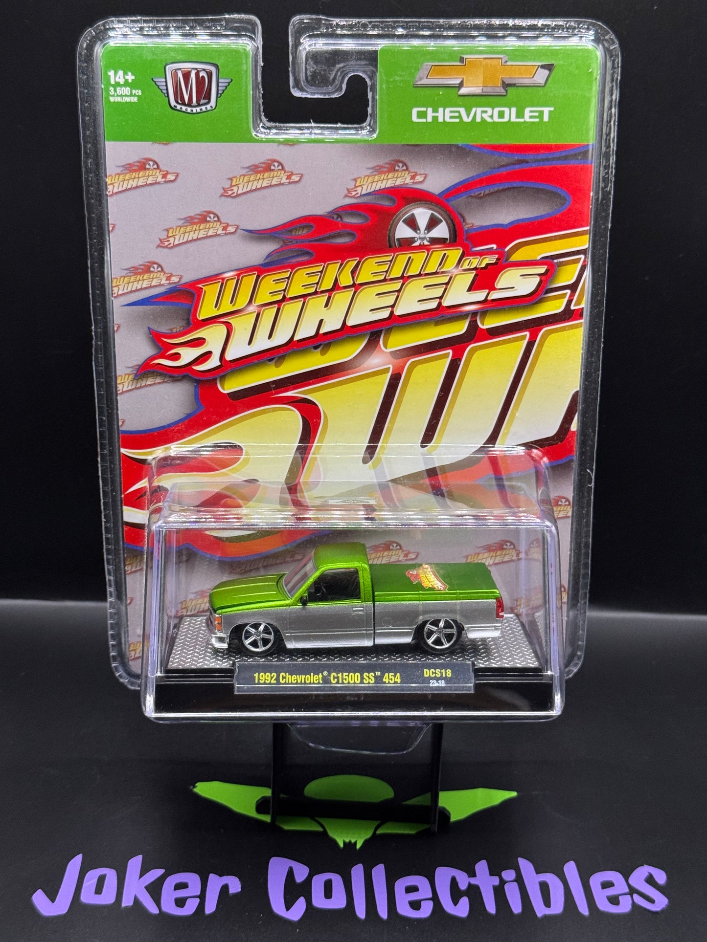 M2 Machines 2023 Weekend of Wheels 1992 Chevrolet C1500 SS 454 DCS18 23-18