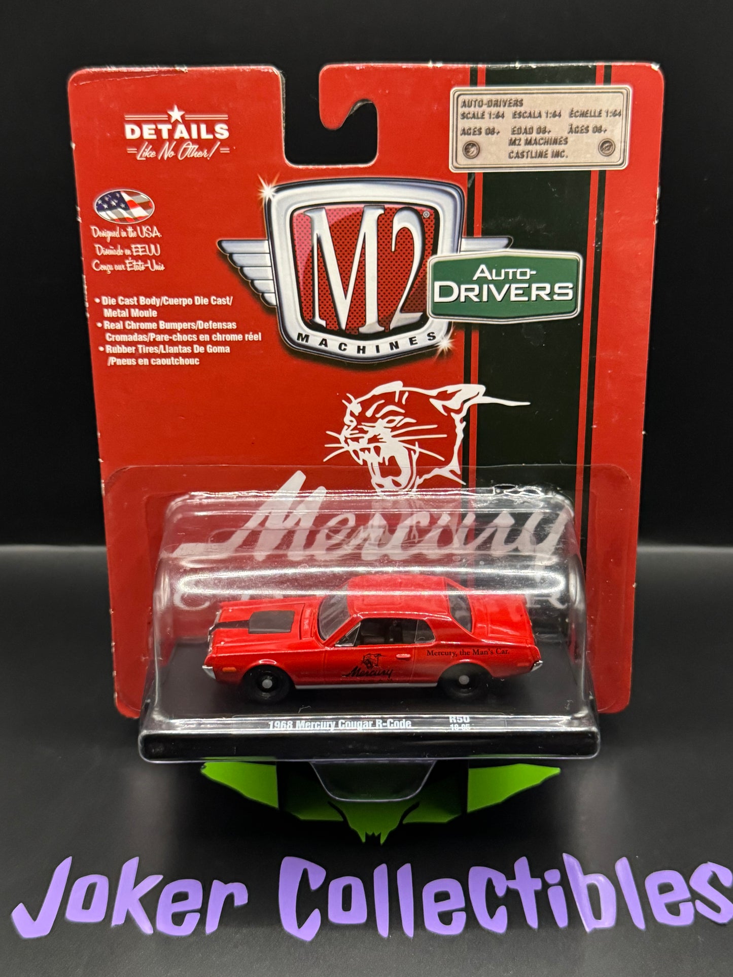 M2 Machines Auto-Drivers Red 1968 Mercury Cougar R-Code R50 18-05
