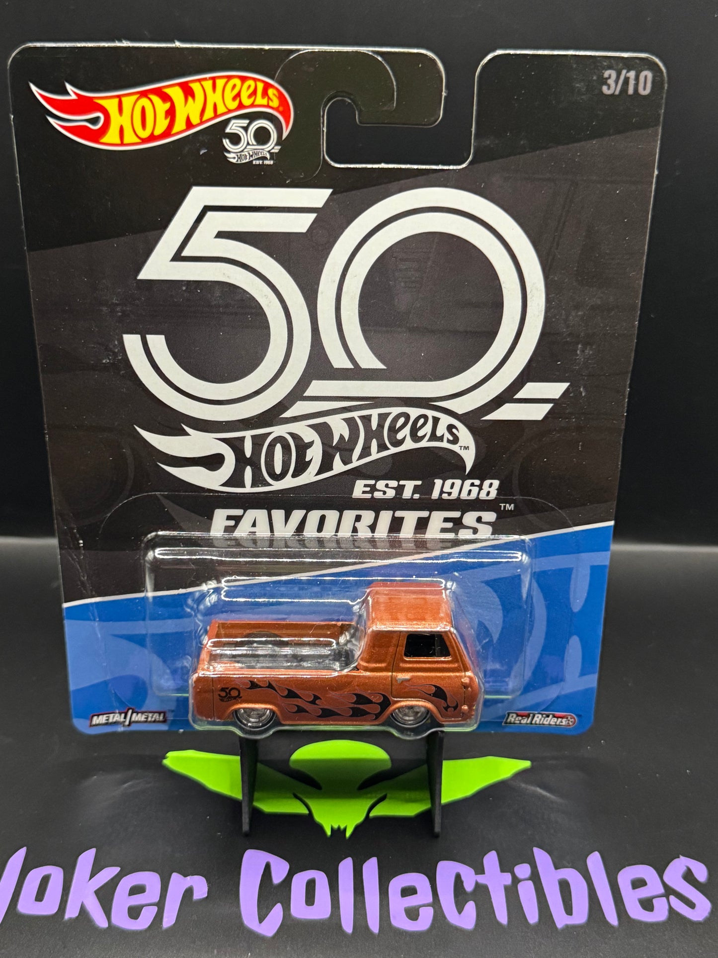 Bad Card Hot Wheels Premium 50th Anniversary Favorites '60's Ford Econoline Pickup # 3/10