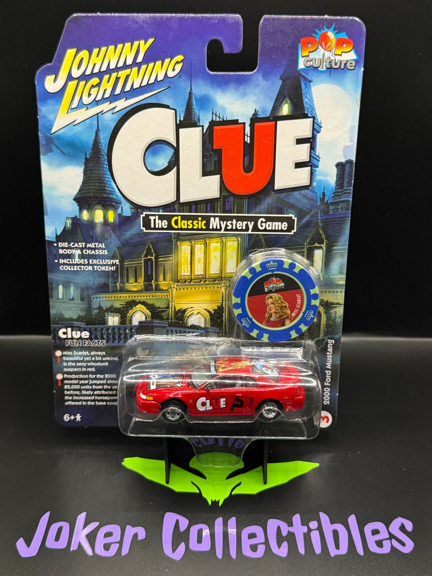 Johnny Lightning Pop Culture Clue Miss Scarlet Lounge 2000 Ford Mustang # 3