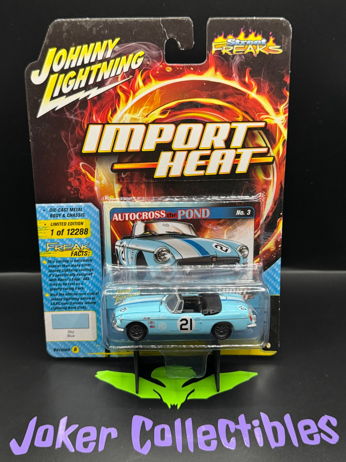 Johnny Lightning Street Freaks Import Heat Autocross the Pond 1963 MG MGB Sky Blue # 3