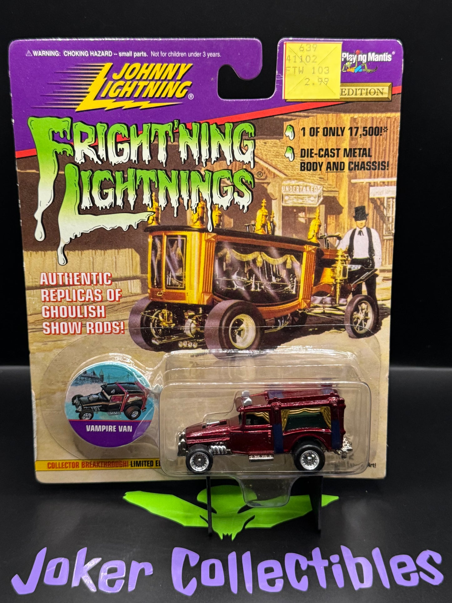 Johnny Lightning Fright'ning Lightnings Red Vampire Van Series No. 2