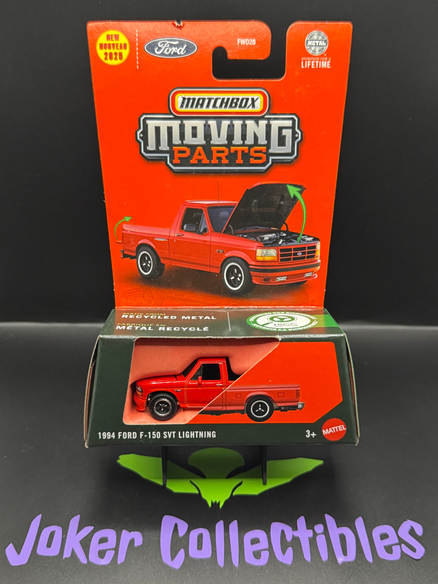 Matchbox Moving Parts Red 1994 Ford F-150 SVT Lightning