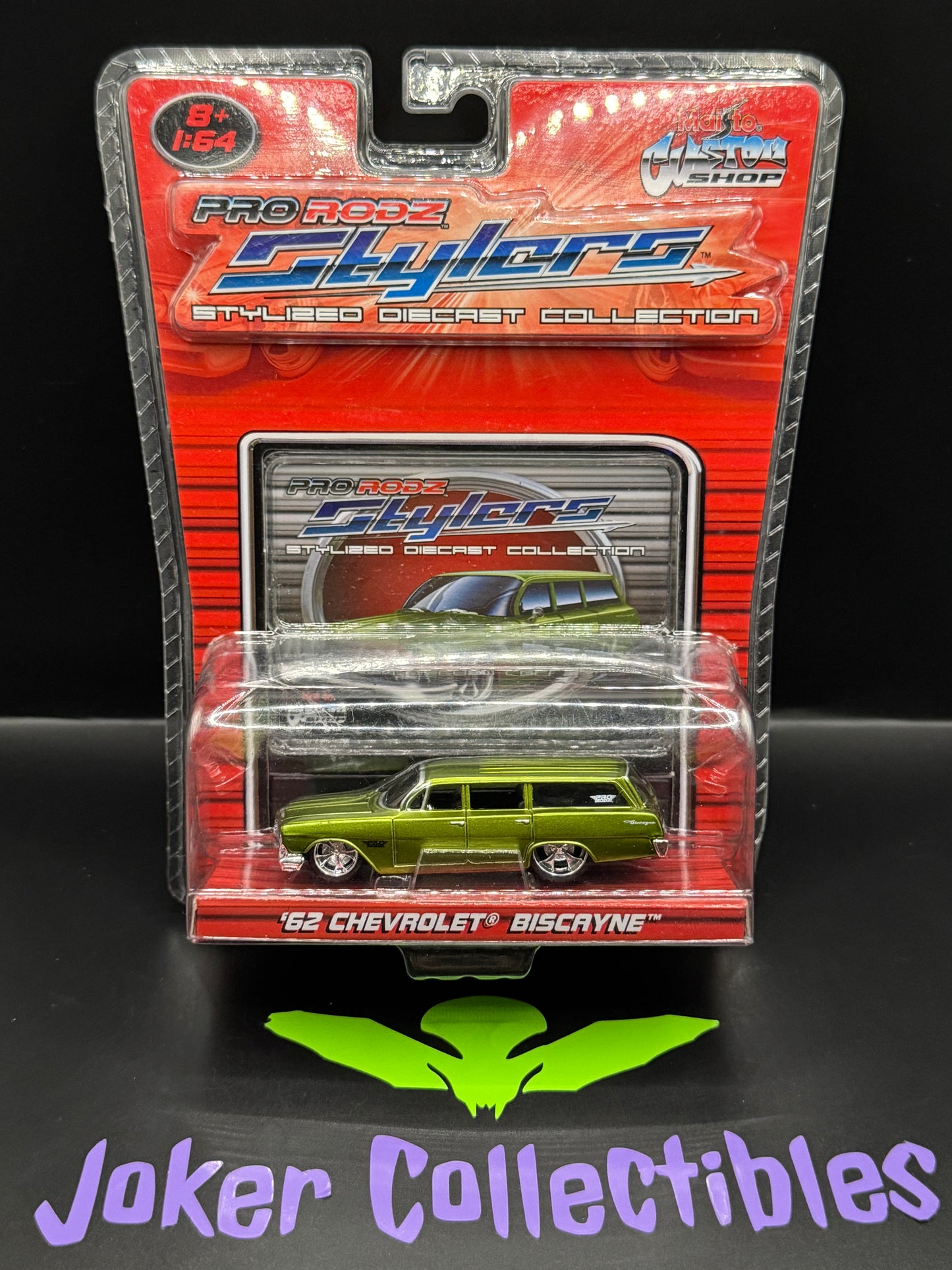 Maisto Custom Shop Pro Rodz Stylers '62 Chevrolet Biscayne Stylized Diecast Collection
