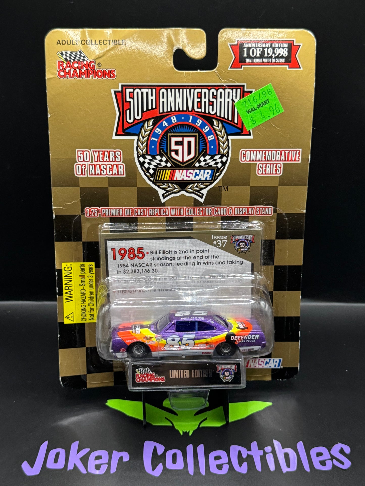 Racing Champions 50 Years of Nascar Mike Reisner 1970 Plymouth Issue # 37