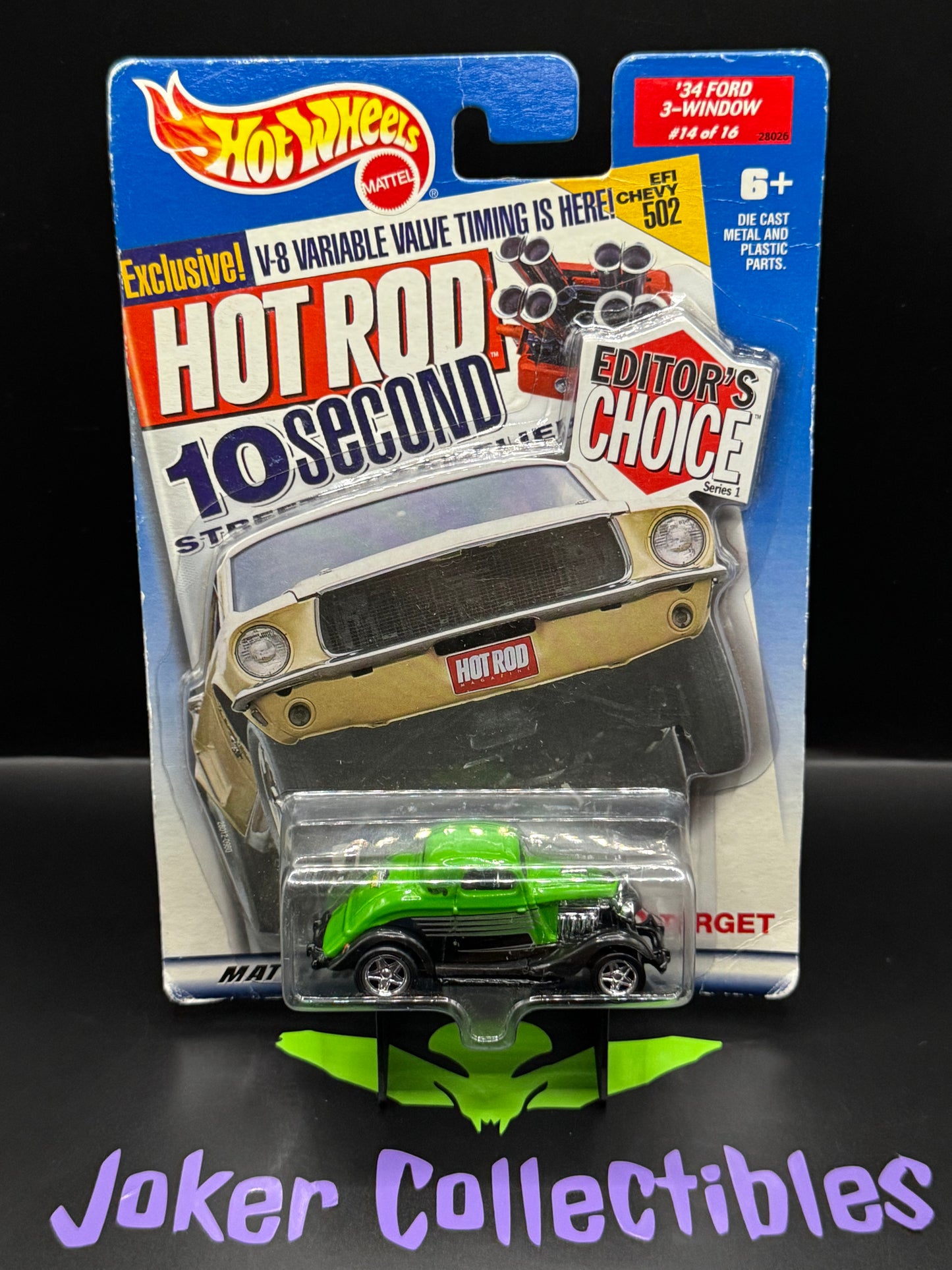 Hot Wheels Hot Rod Magazine Editor's Choice Green '34 Ford 3-Window # 14 of 16 Target Exclusive