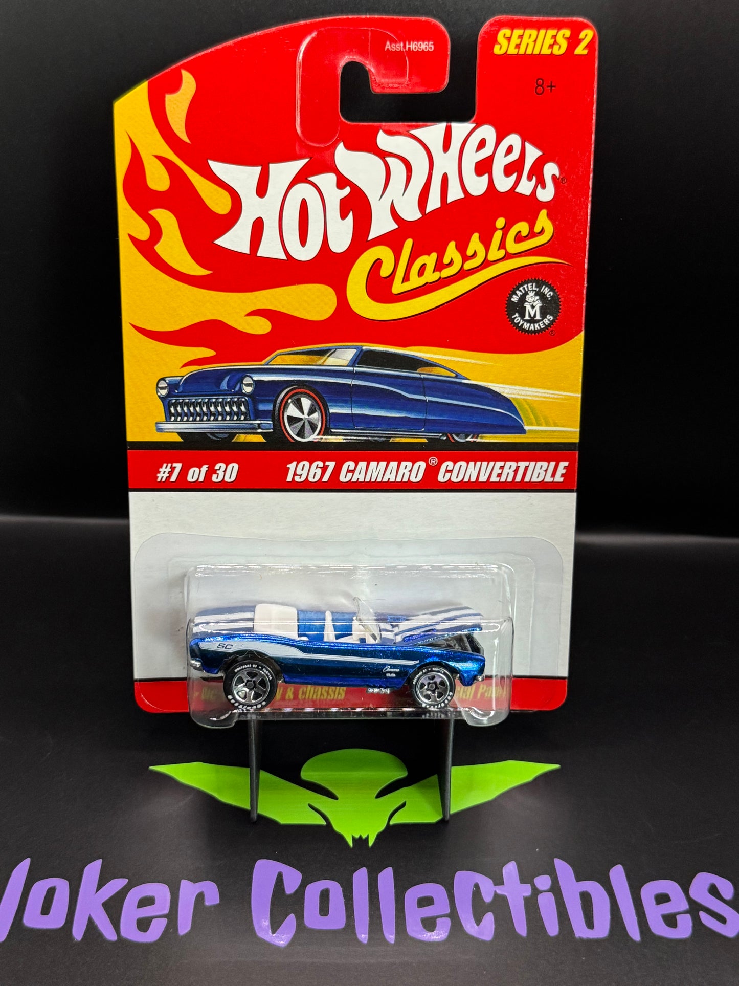 Hot Wheels Classics Series 2 1967 Camaro Convertible 7 of 30 Blue