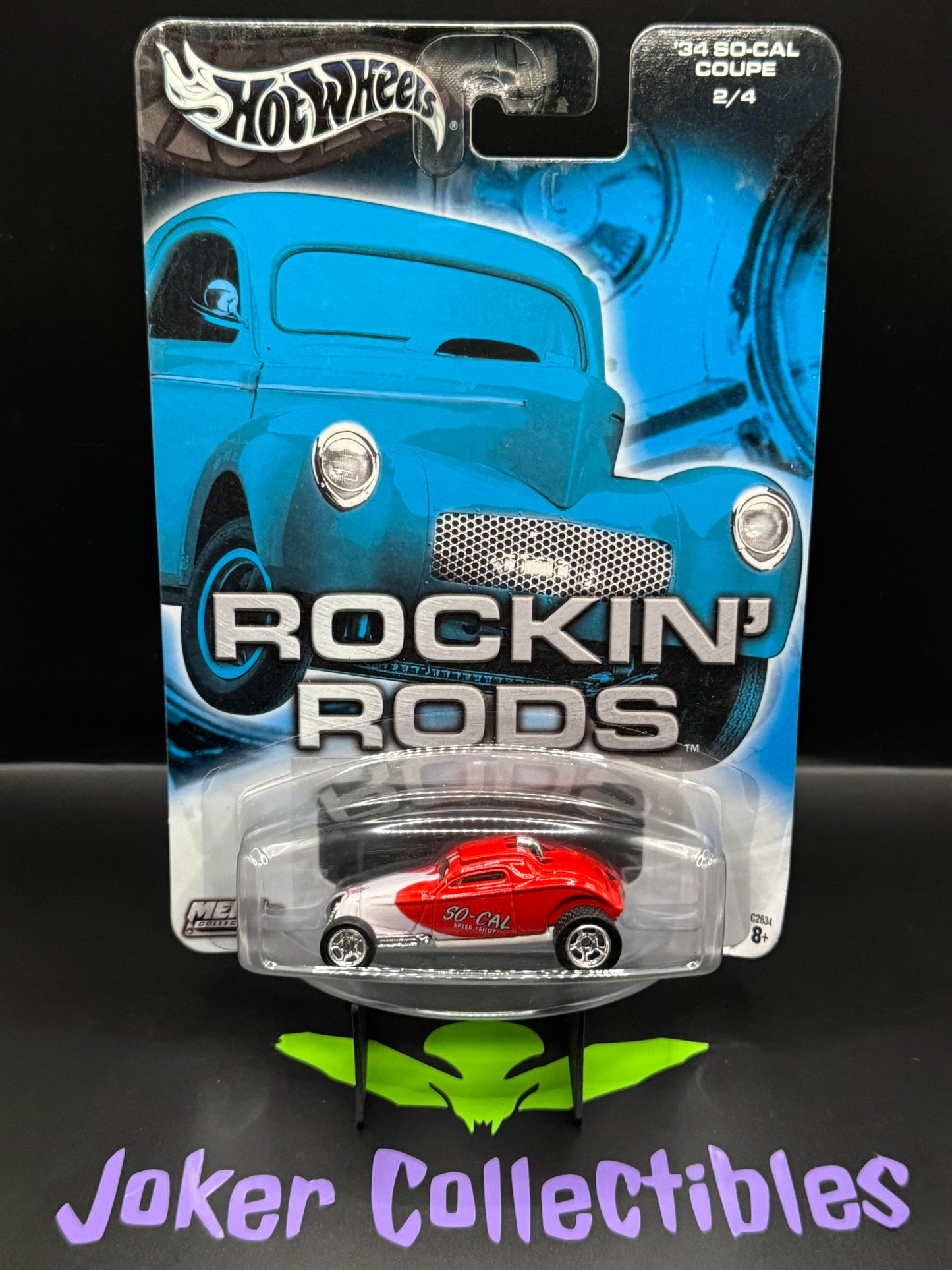 Hot Wheels Rockin' Rods Red & White '34 So-Cal Coupe # 2/4 Sooo Fast
