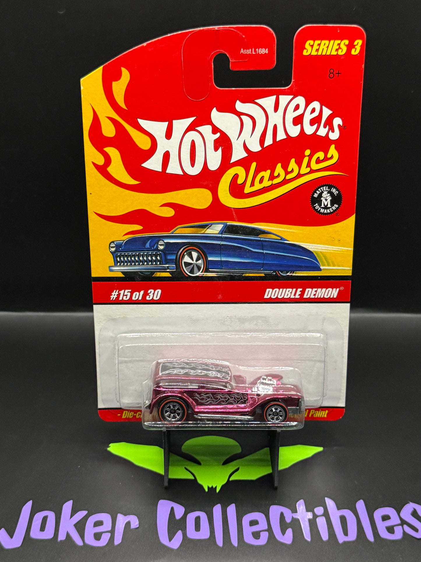 Hot Wheels Classics Series 3 Pink Double Demon # 15 of 30