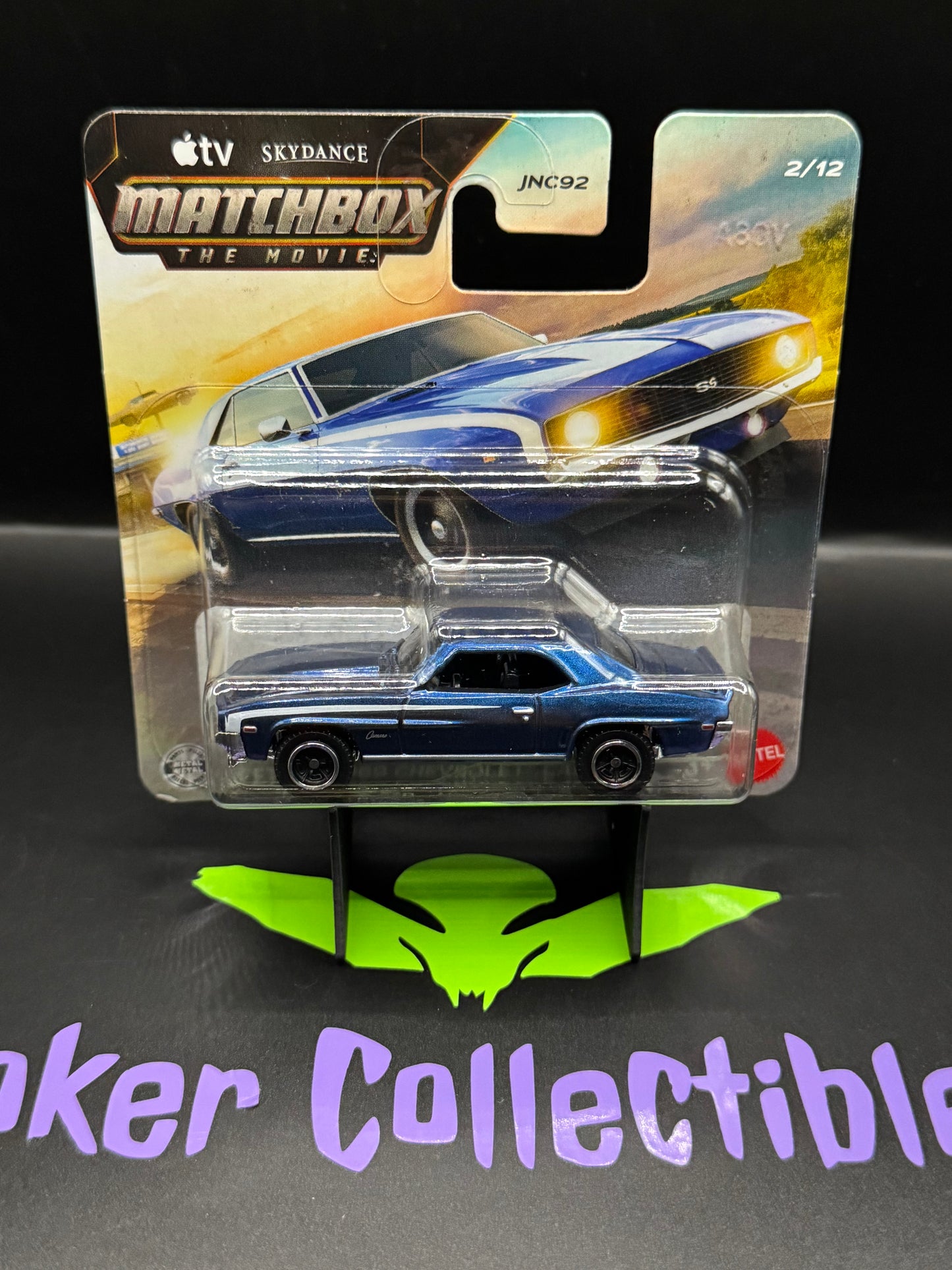 Matchbox the Movie Blue 1969 Chevrolet Camaro # 2/12 - Short Card