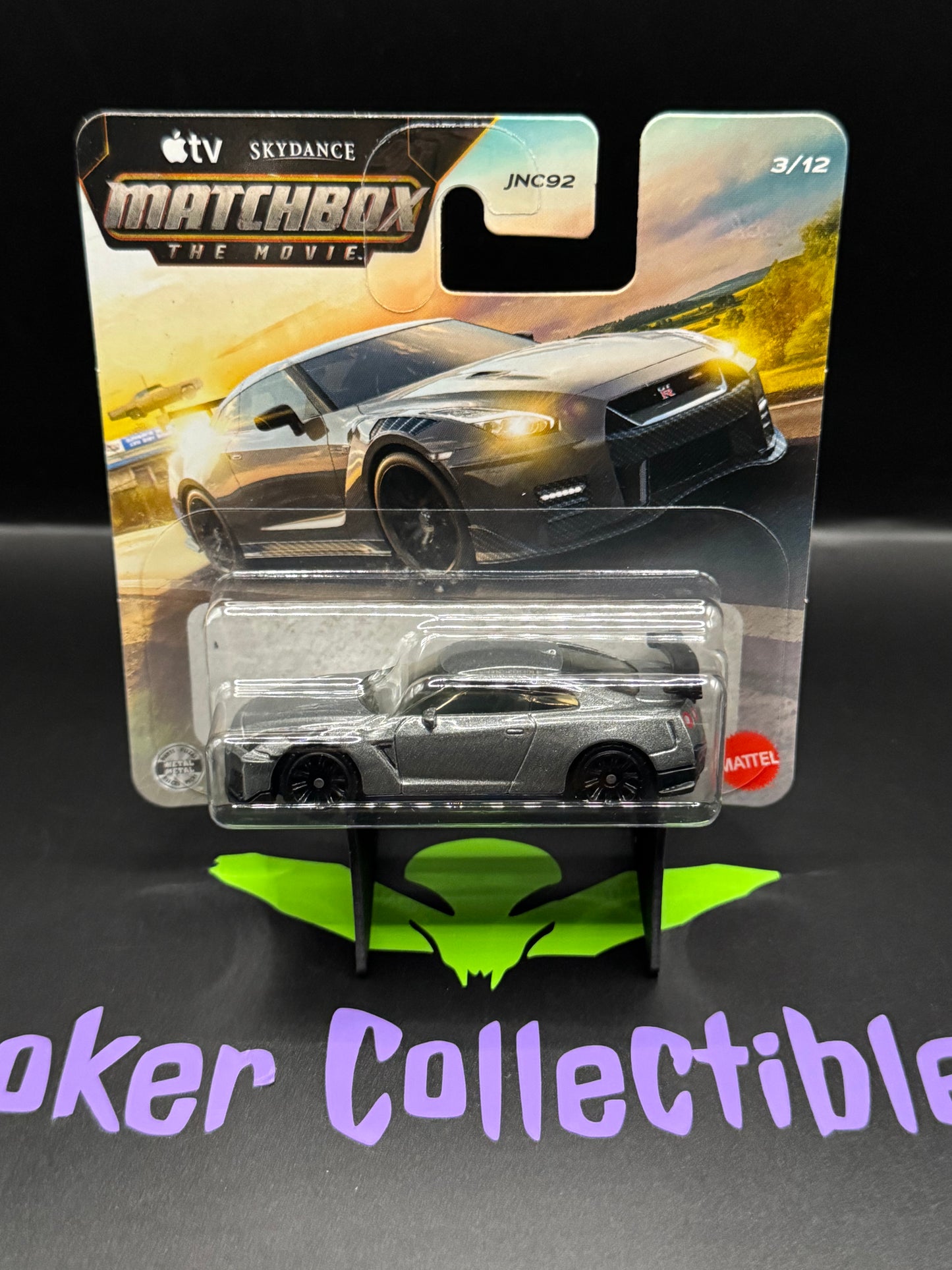 Matchbox the Movie Gray 2020 Nissan GT-R Nismo R35 # 3/12 - Short Card