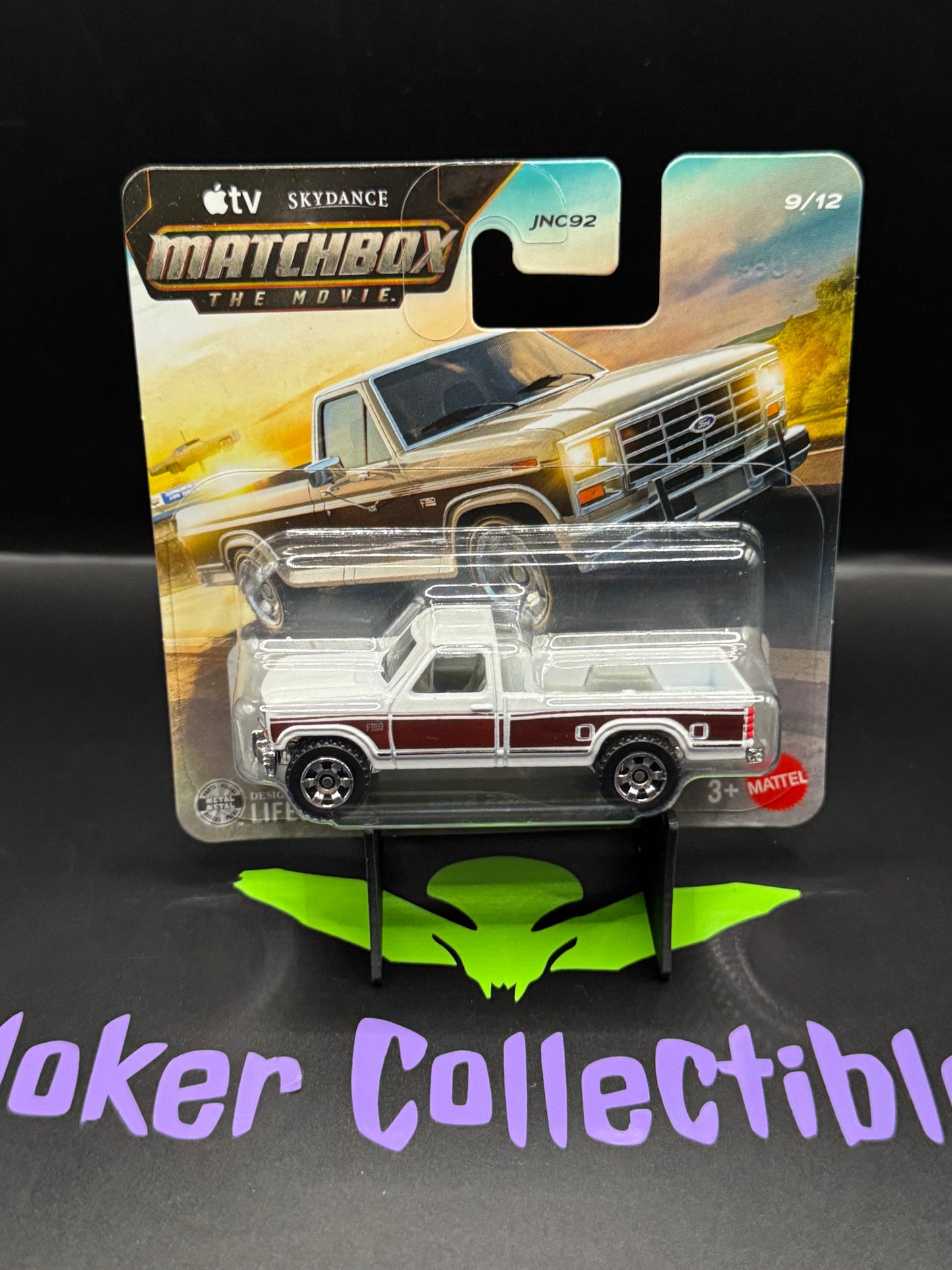 Matchbox the Movie White & Red 1986 Ford F-150 # 9/12 - Short Card