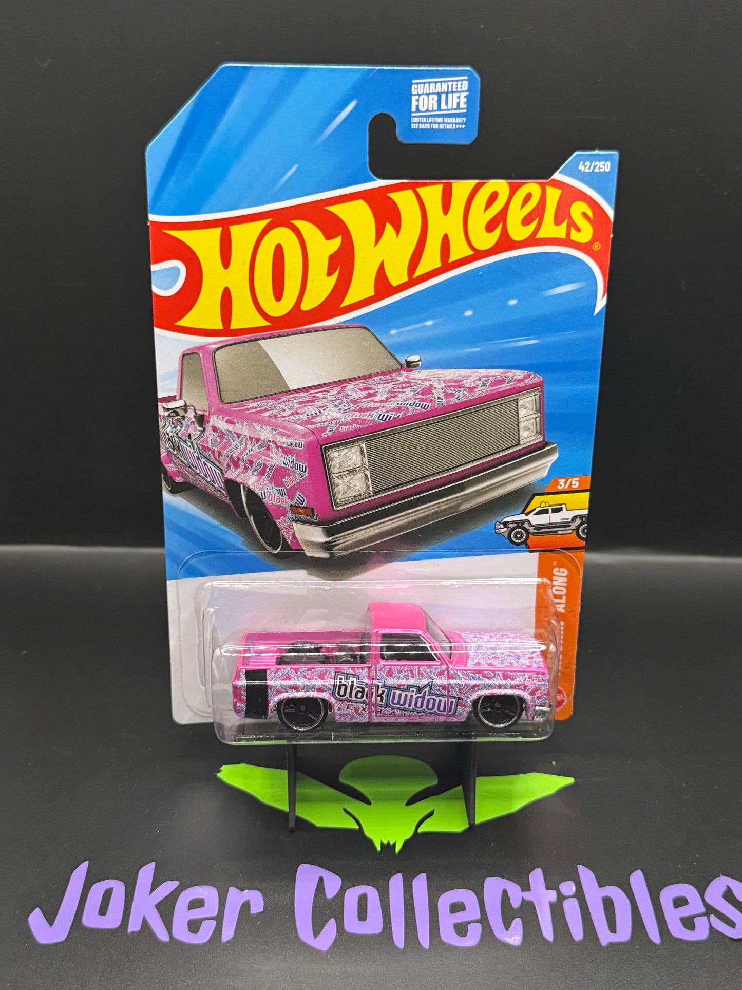 Hot Wheels 2026 Pink Black Widow '83 Chevy Silverado 42/250 Truckin' Along 3/5 K Case