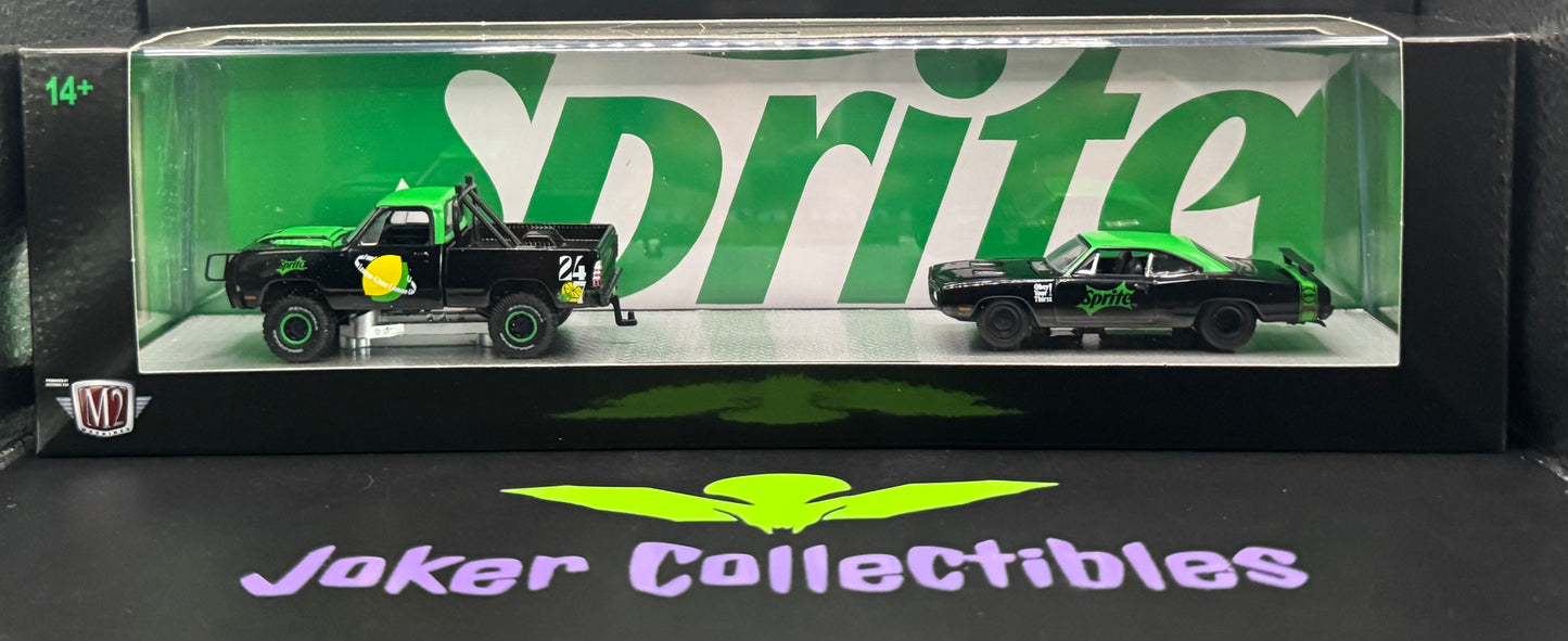 M2 Machines Hauler 1974 Dodge W200 Power Wagon & 1970 Dodge Super Bee HEMI TW37 25-03 Sprite
