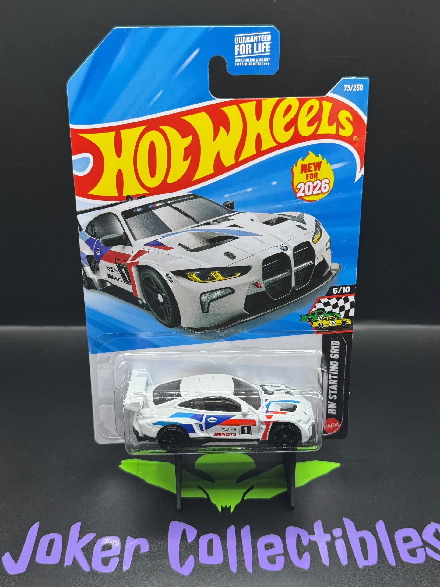 Hot Wheels 2026 White BWW M4 GT3 73/250 HW Starting Grid 5/10 K Case