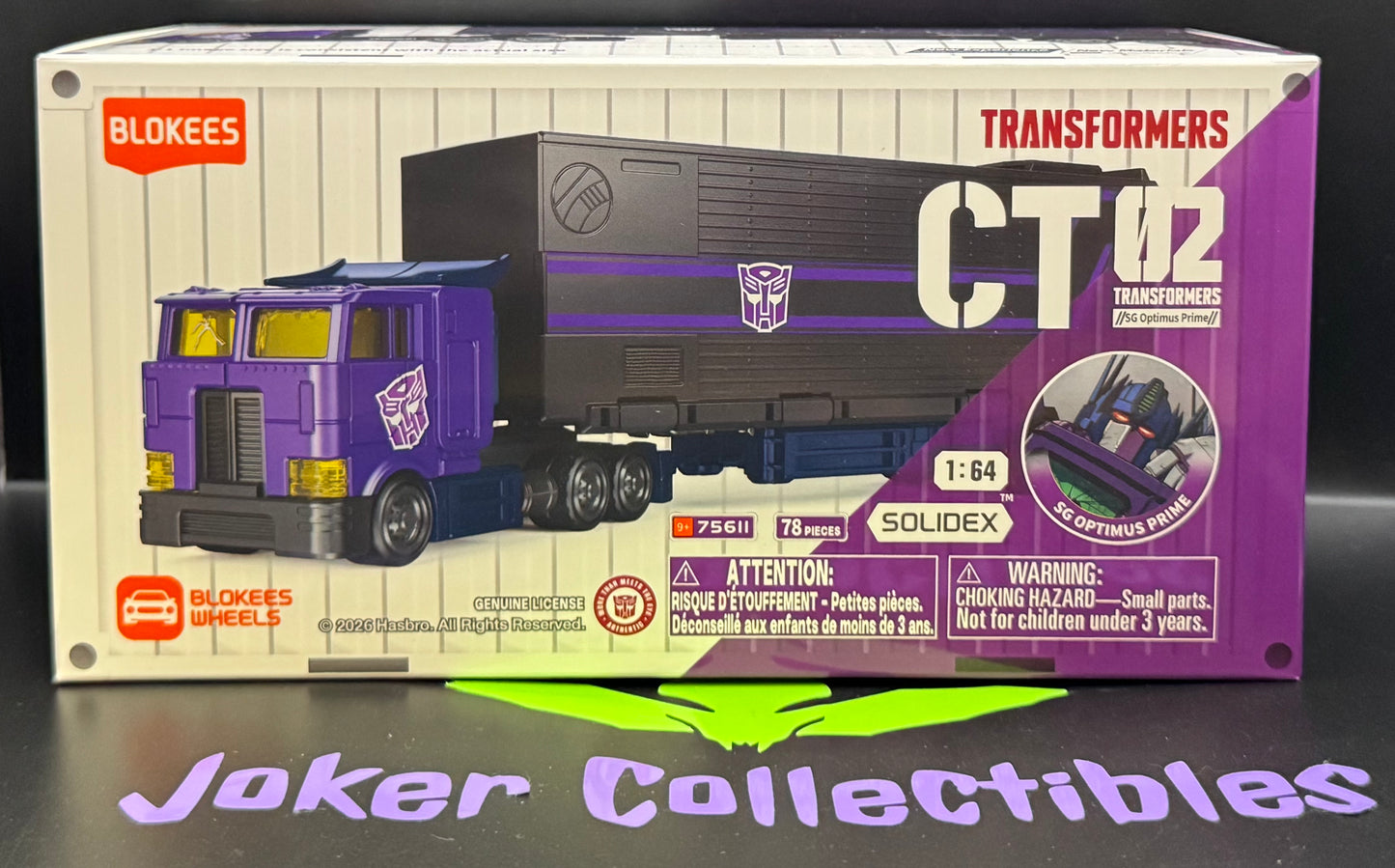 Blokees Wheels Transformers CT02 SG Optimus Prime 1:64 Scale Model Kit