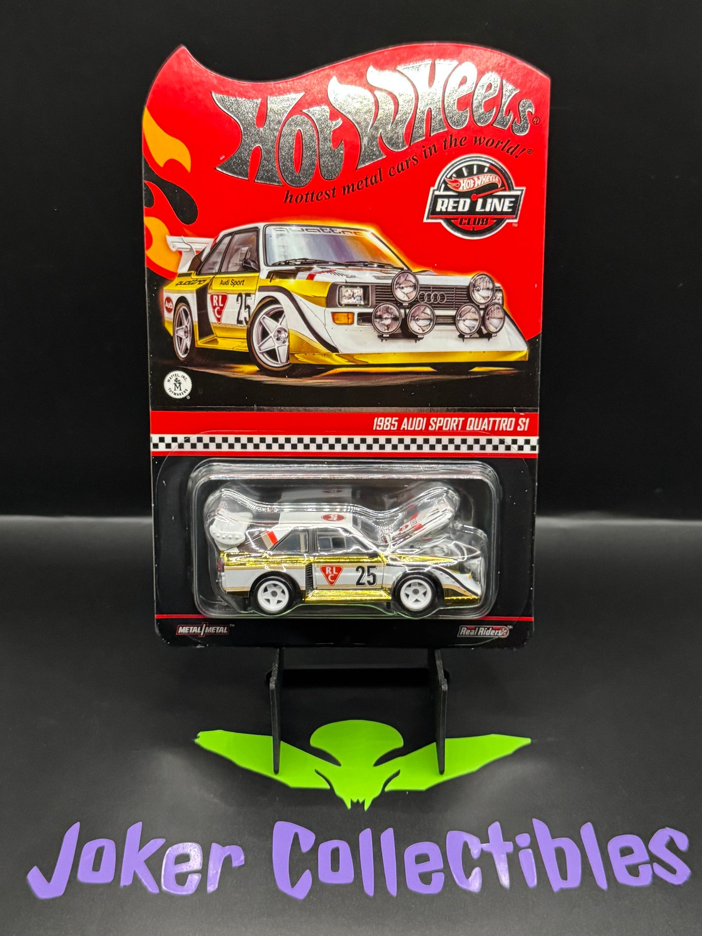 Hot Wheels 2024 RLC Exclusive Red Line Club 1985 Audi Sport Quattro S1 Yellow & White