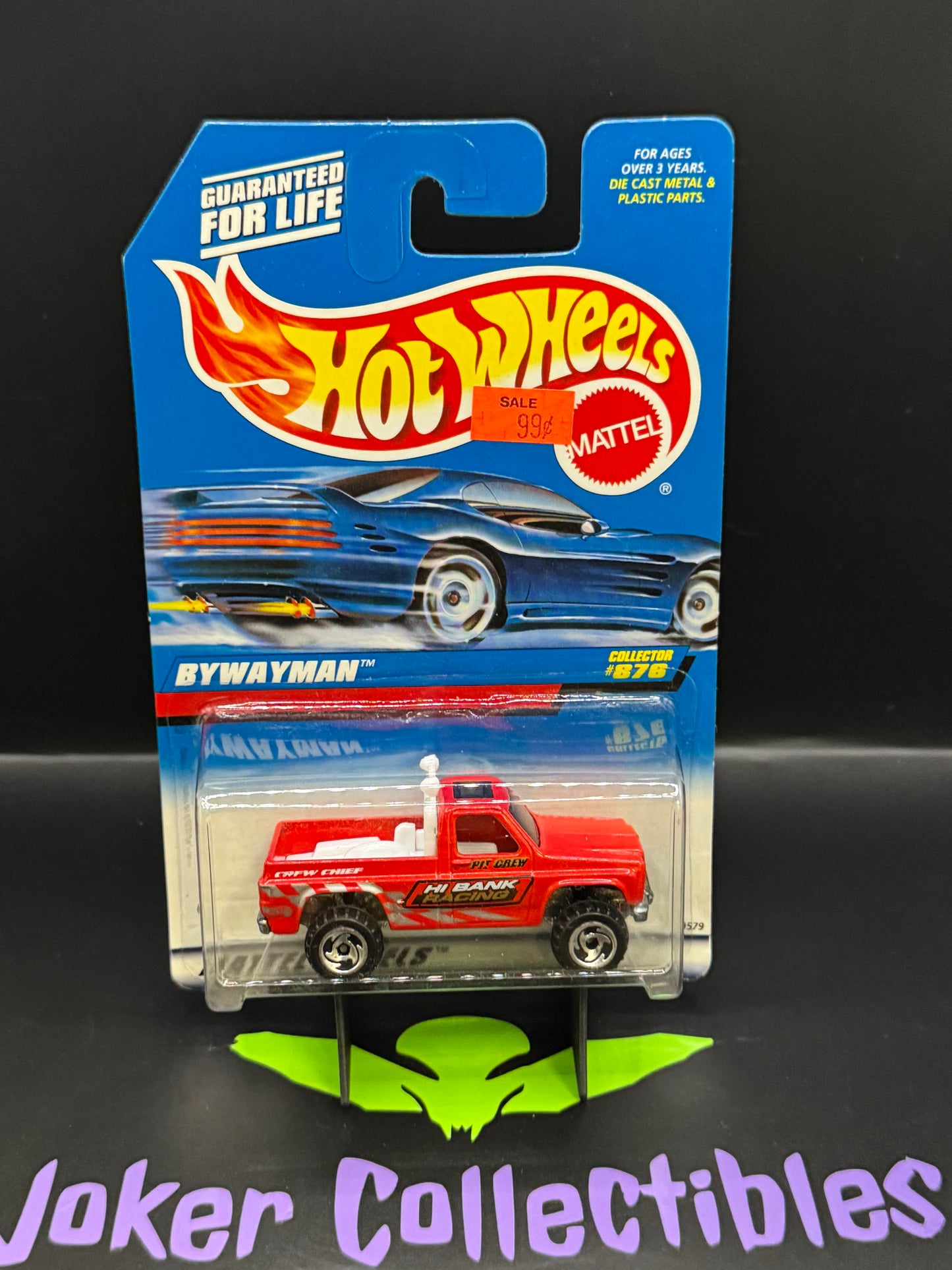 Hot Wheels 1998 Hi Bank Racing Red Bywayman Collector # 876