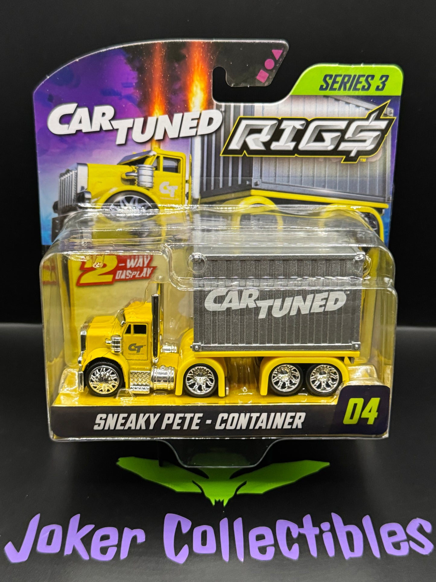 CarTuned Rigs Rig$ Series 3 Yellow & Silver Sneaky Pete - Container # 04 Car Tuned