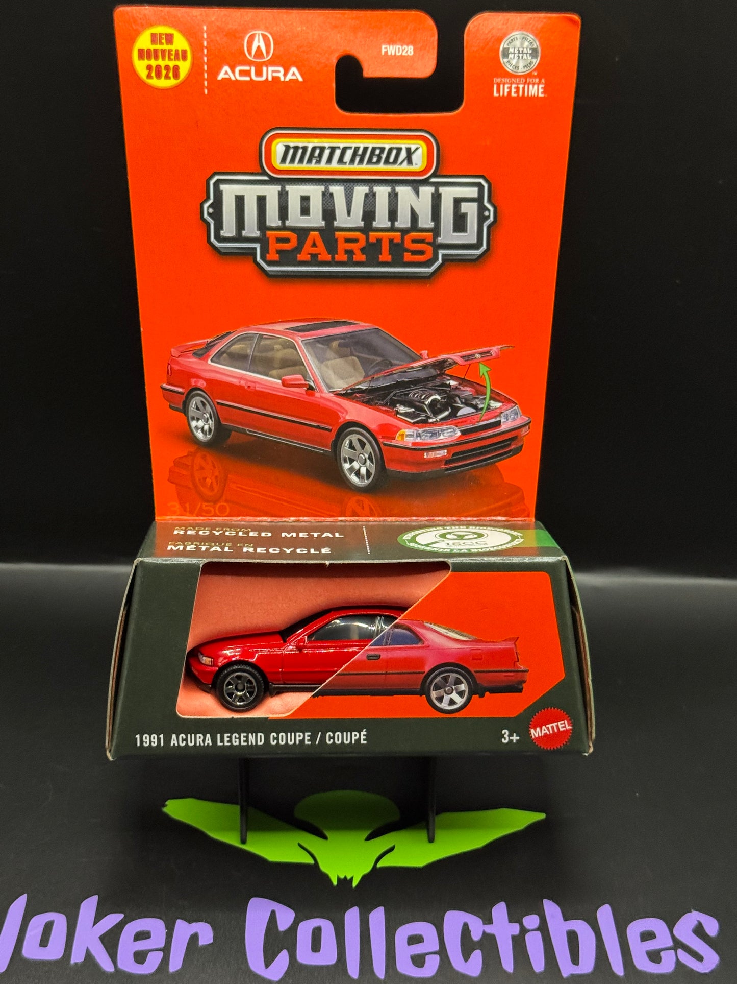 Matchbox 2026 Moving Parts Red 1991 Acura Legend Coupe