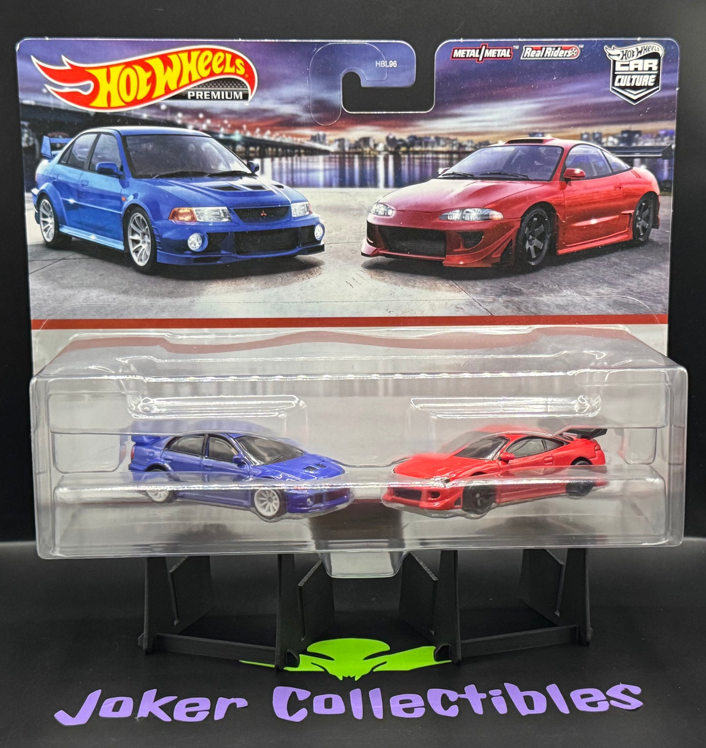 Hot Wheels Premium Car Culture 2 Pack Mitsubishi Lancer Evolution VI & '95 Mitsubishi Eclipse