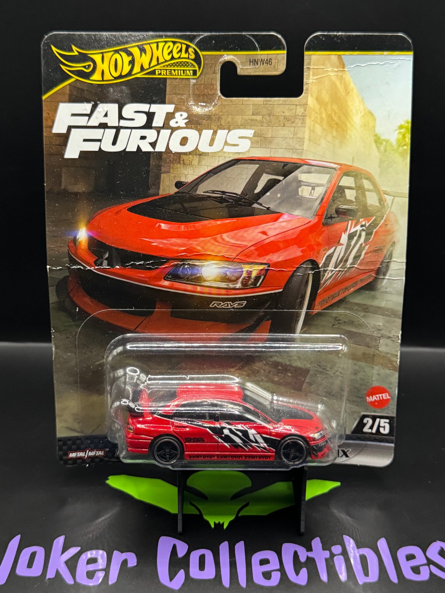 Bad Card Hot Wheels Premium Fast & Furious Tokyo Drift Lancer Evolution IX # 2/5