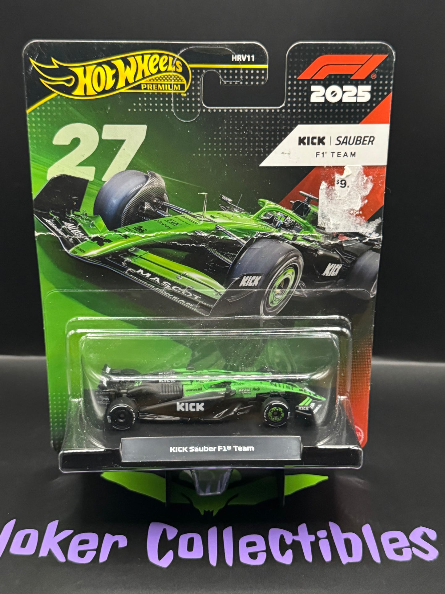 Bad Card Hot Wheels Premium 2025 F1 Formula One KICK Sauber F1 Team # 27