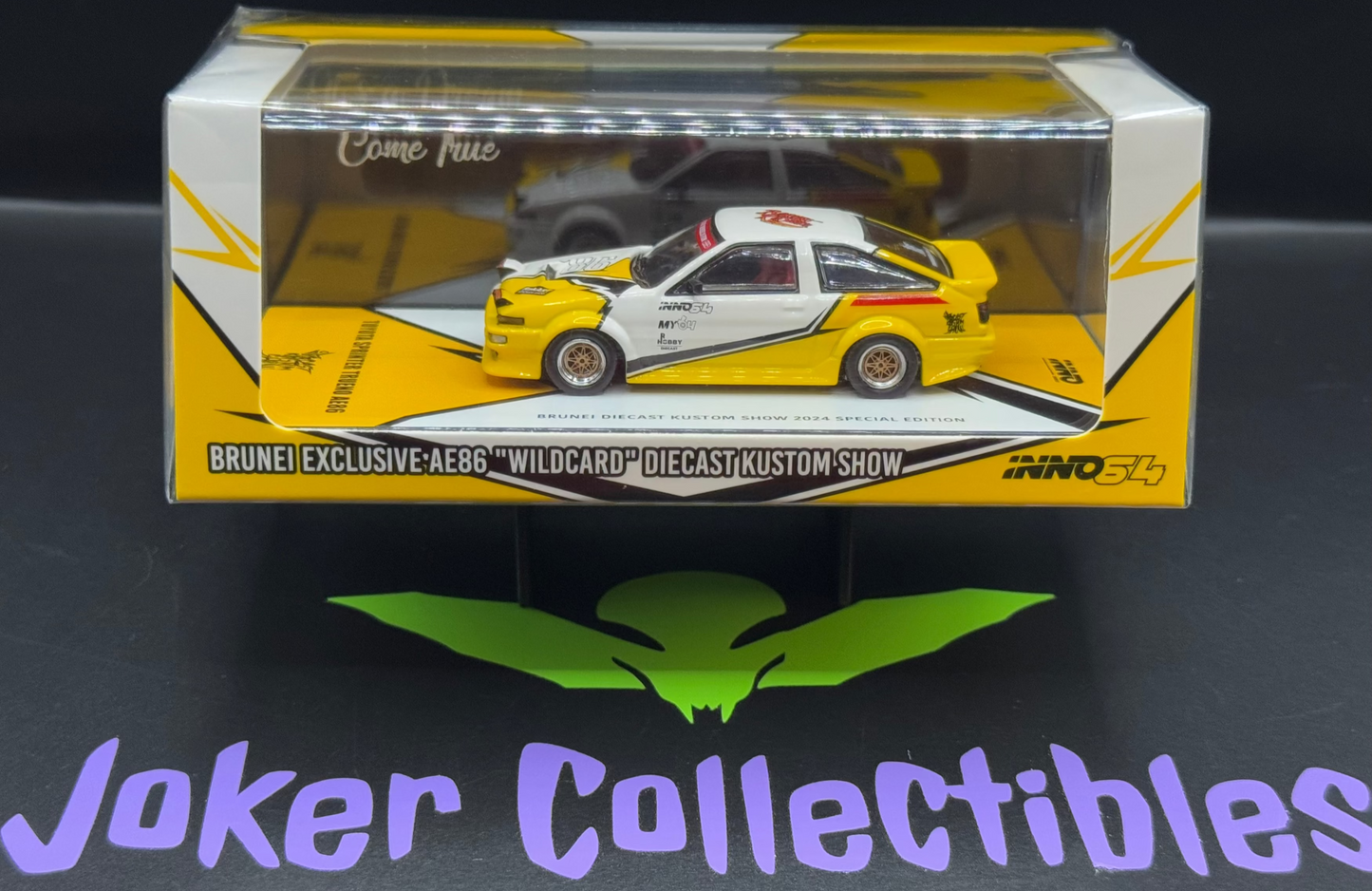 INNO64 Toyota Sprinter Trueno AE86 Brunei Exclusive Wildcard Diecast Kustom Show 2024
