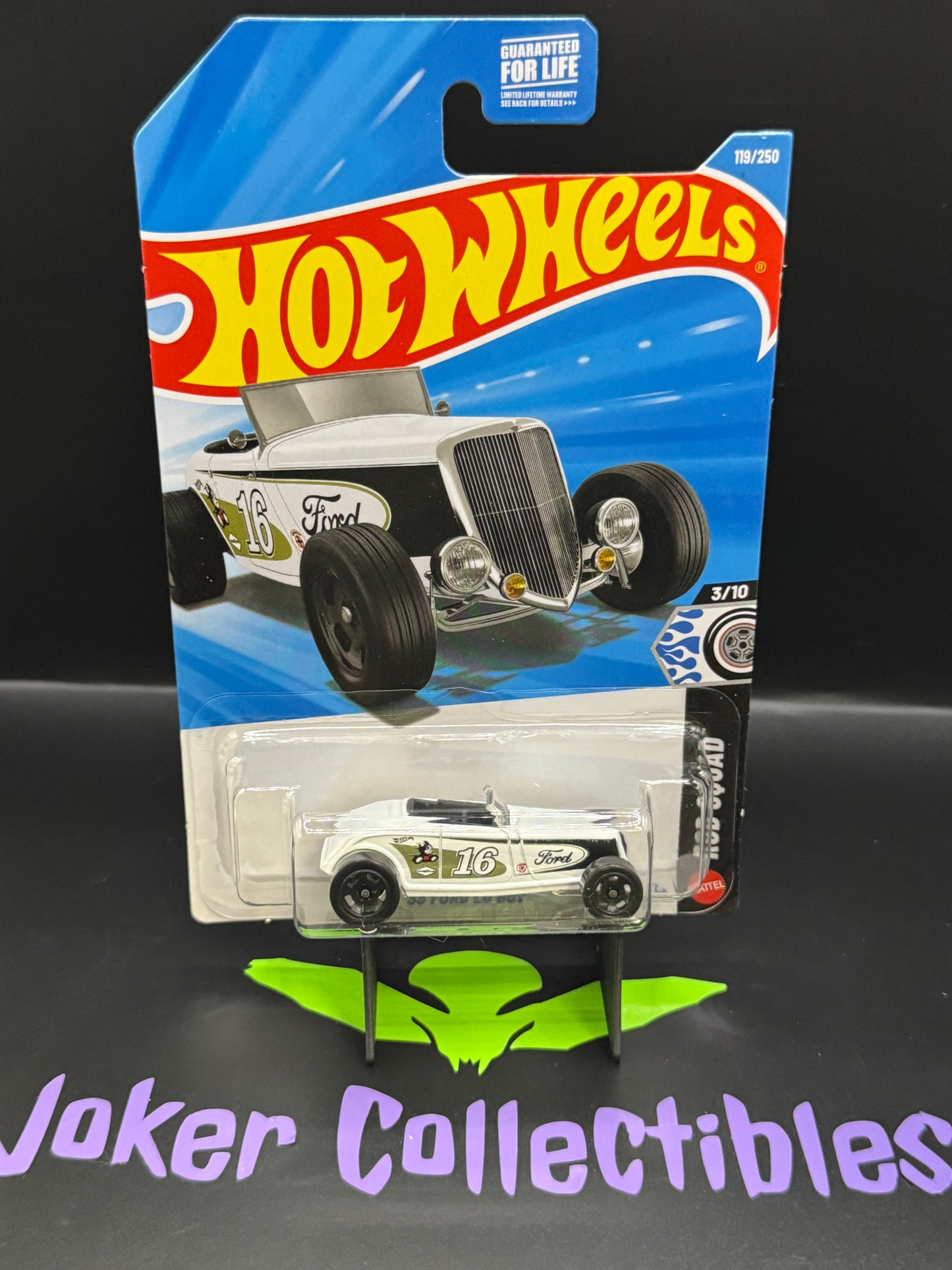 Hot Wheels 2026 White '33 Ford Lo Boy 119/250 Rod Squad 3/10 L Case