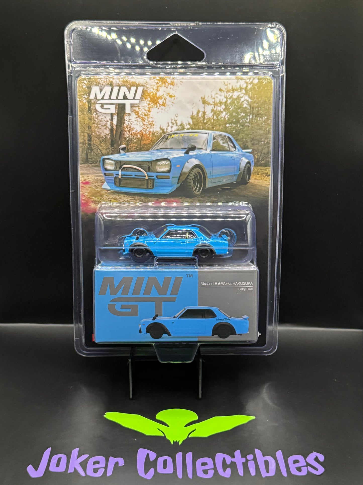 Mini GT #1169 Nissan LB Works Hakosuka Baby Blue Nissan Skyline C10