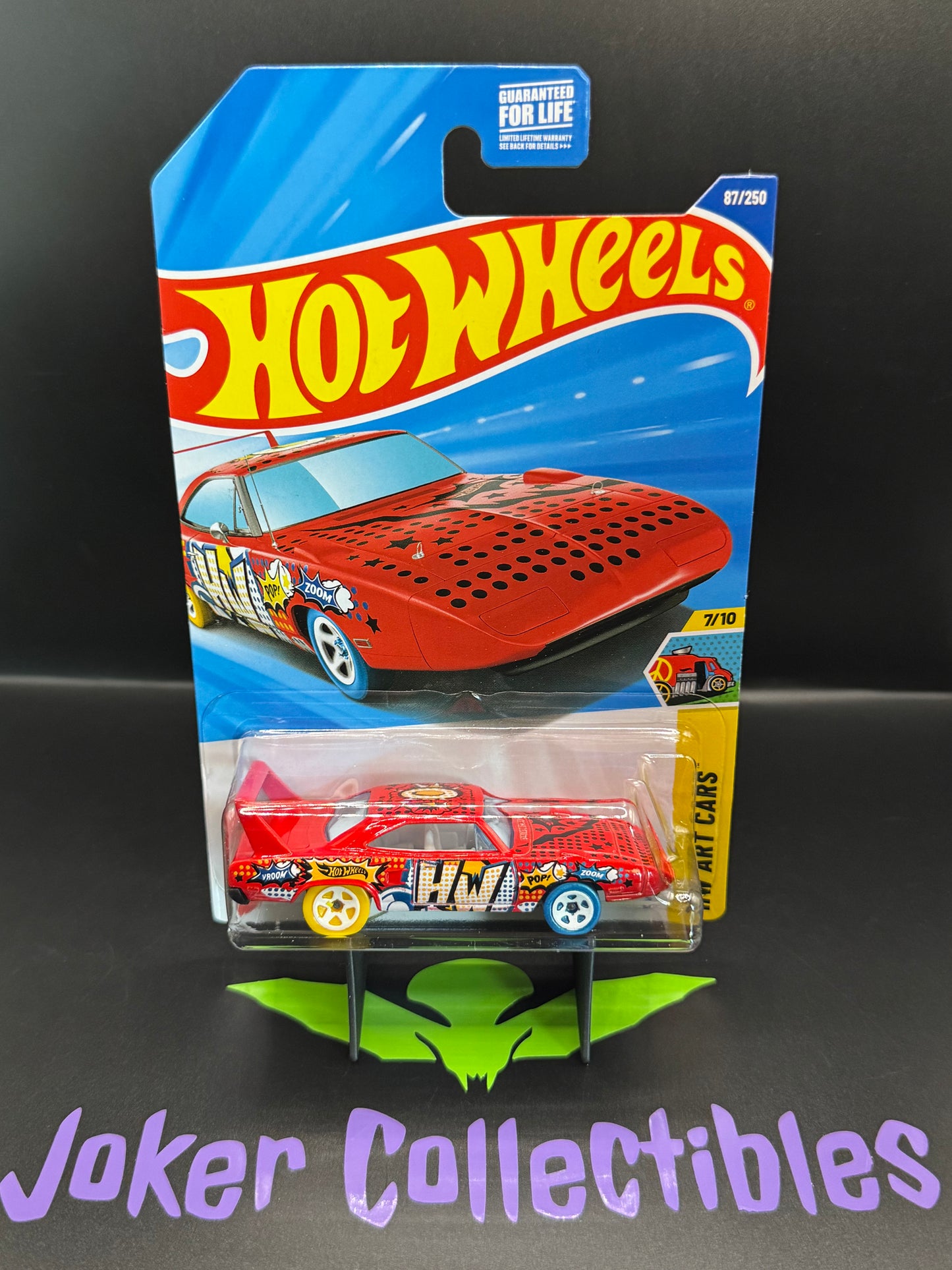 Hot Wheels 2025 Red '70 Plymouth Superbird 87/250 HW Art Cars 7/10 L Case