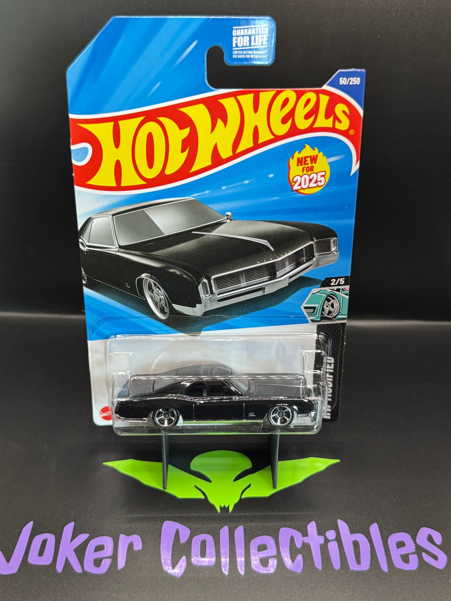 Hot Wheels 2025 Black '66 Buick Riviera 50/250 HW Modified 2/5 L Case