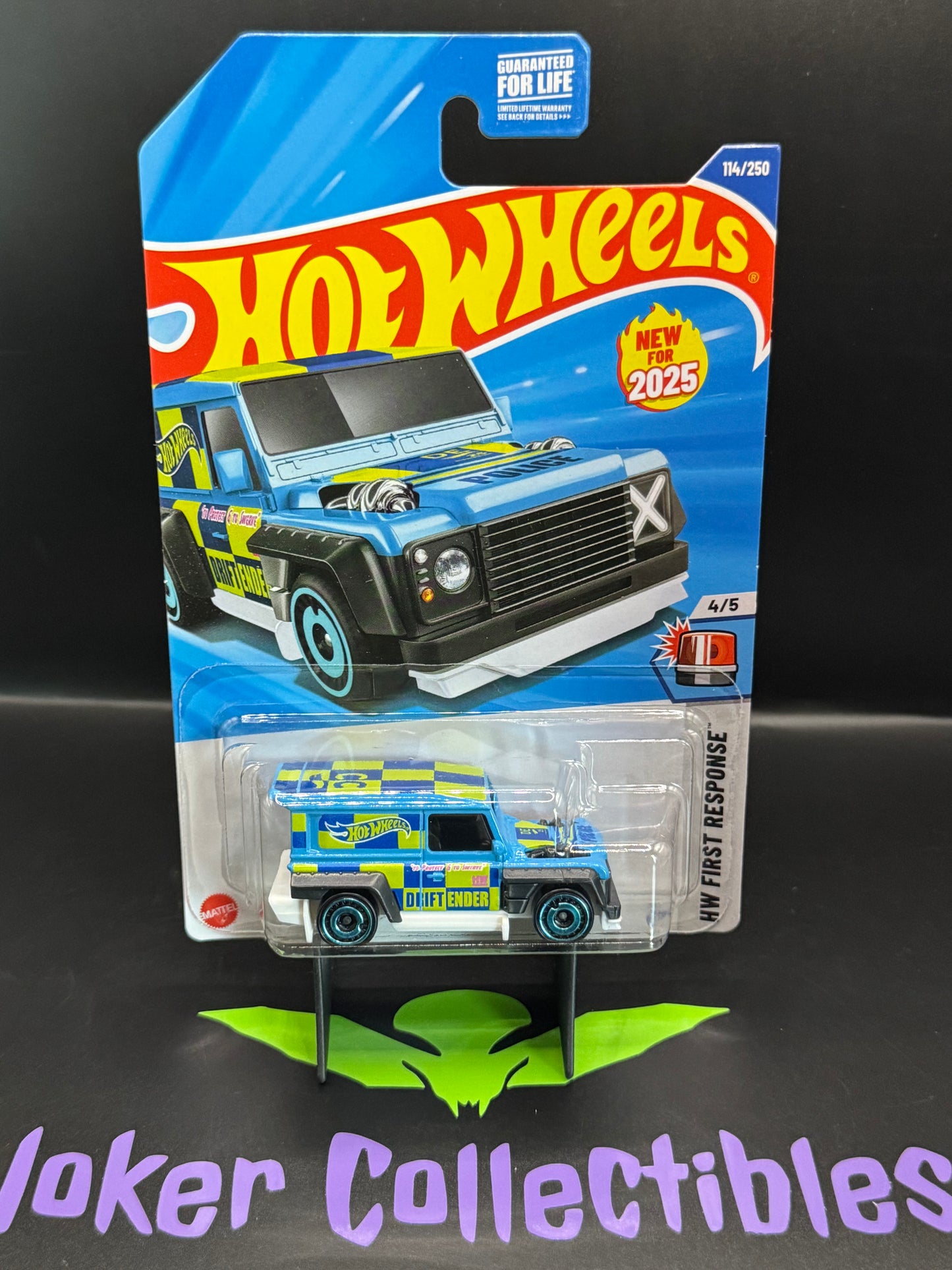 Hot Wheels 2025 Blue Drift-Ender 114/250 HW First Response 4/5 L Case