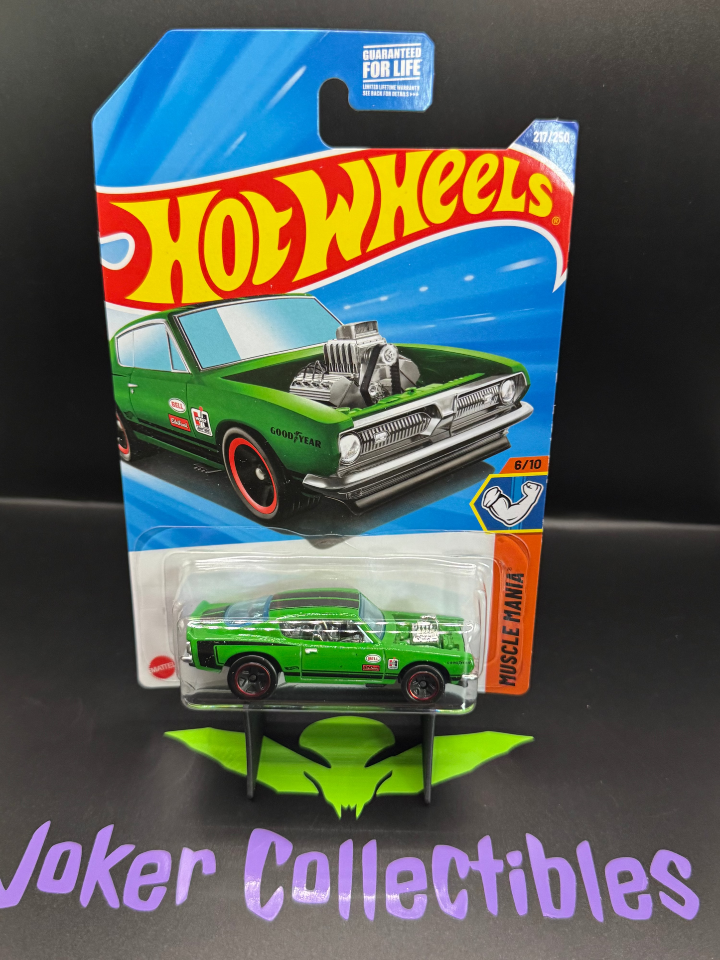 Hot Wheels 2025 Green King Kuda 217/250 Muscle Mania 6/10 L Case