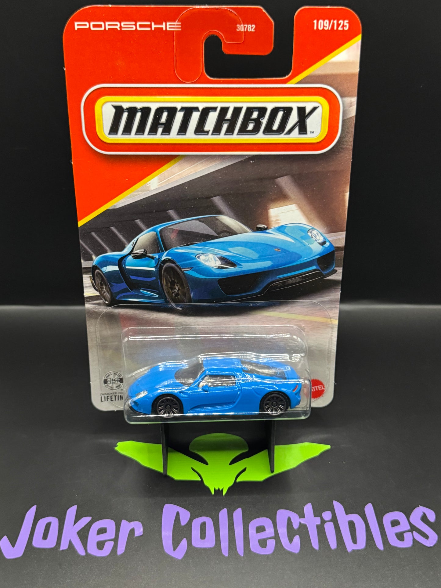 Matchbox 2026 Blue Porsche 918 Spyder # 109/125