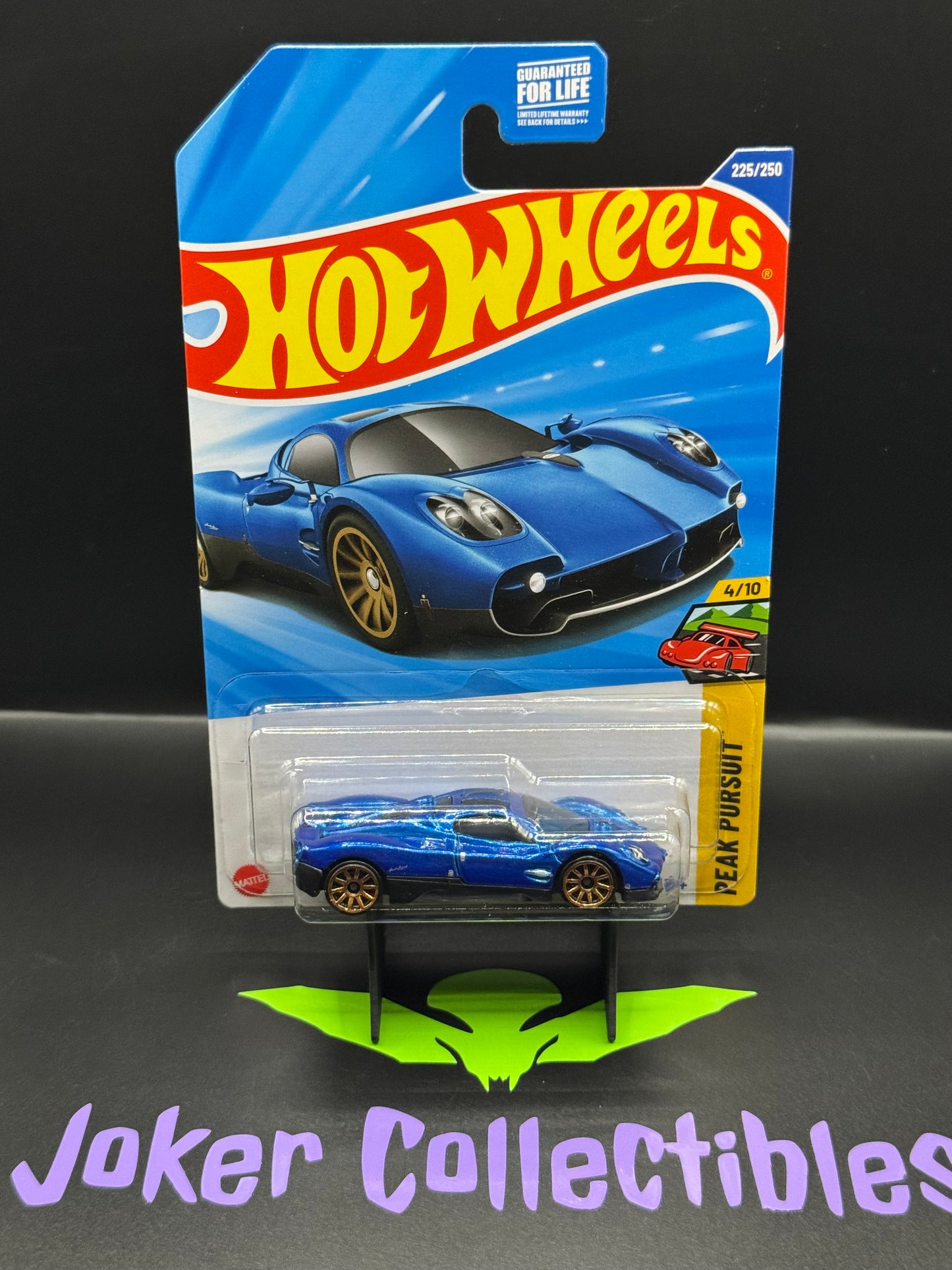 Hot Wheels 2025 Blue Pagani Utopia 225/250 Peak Pursuit 4/10 M Case