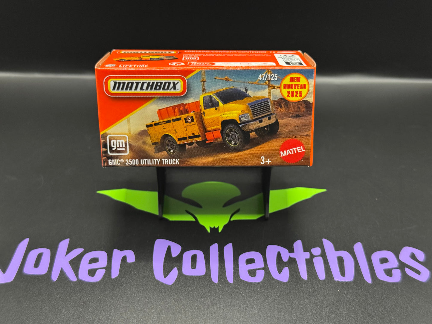 Matchbox 2025 Power Grabs Yellow Orange GMC 3500 Utility Truck # 47/125 F Case