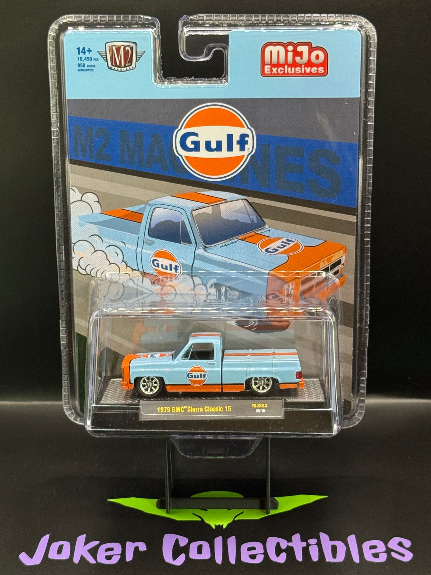 M2 Machines 1979 GMC Sierra Classic 15 Custom GULF Blue MJS83 25-18