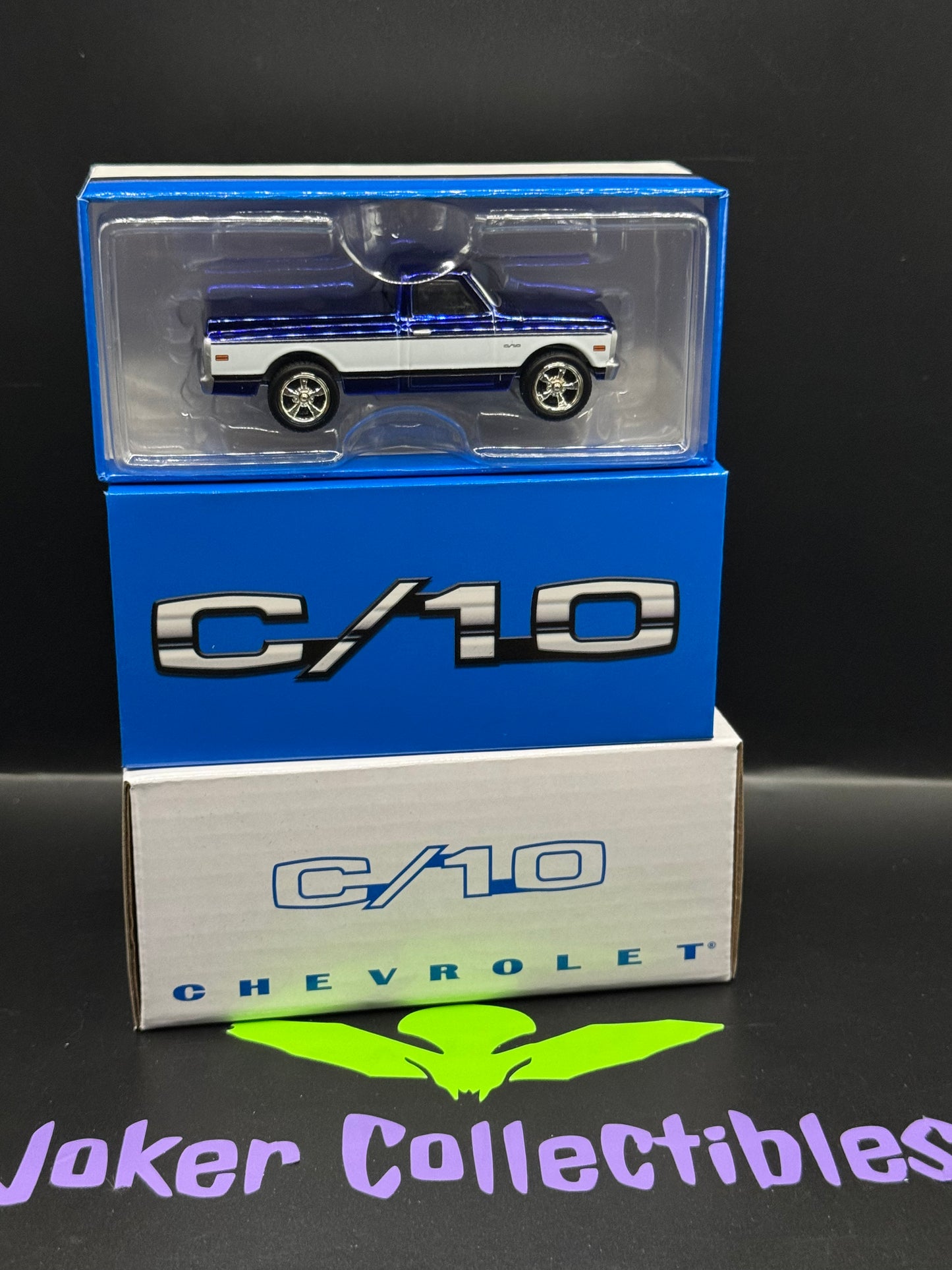 Hot Wheels 2024 RLC Exclusive Red Line Club '69 Chevrolet C/10 Short Bed Navy Blue White