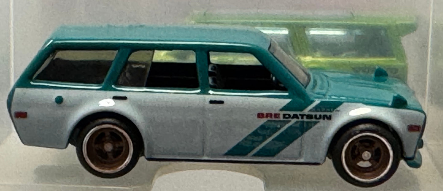 Loose Hot Wheels Premium 2024 BRE Collector Set Teal '71 Datsun Bluebird 510 Wagon