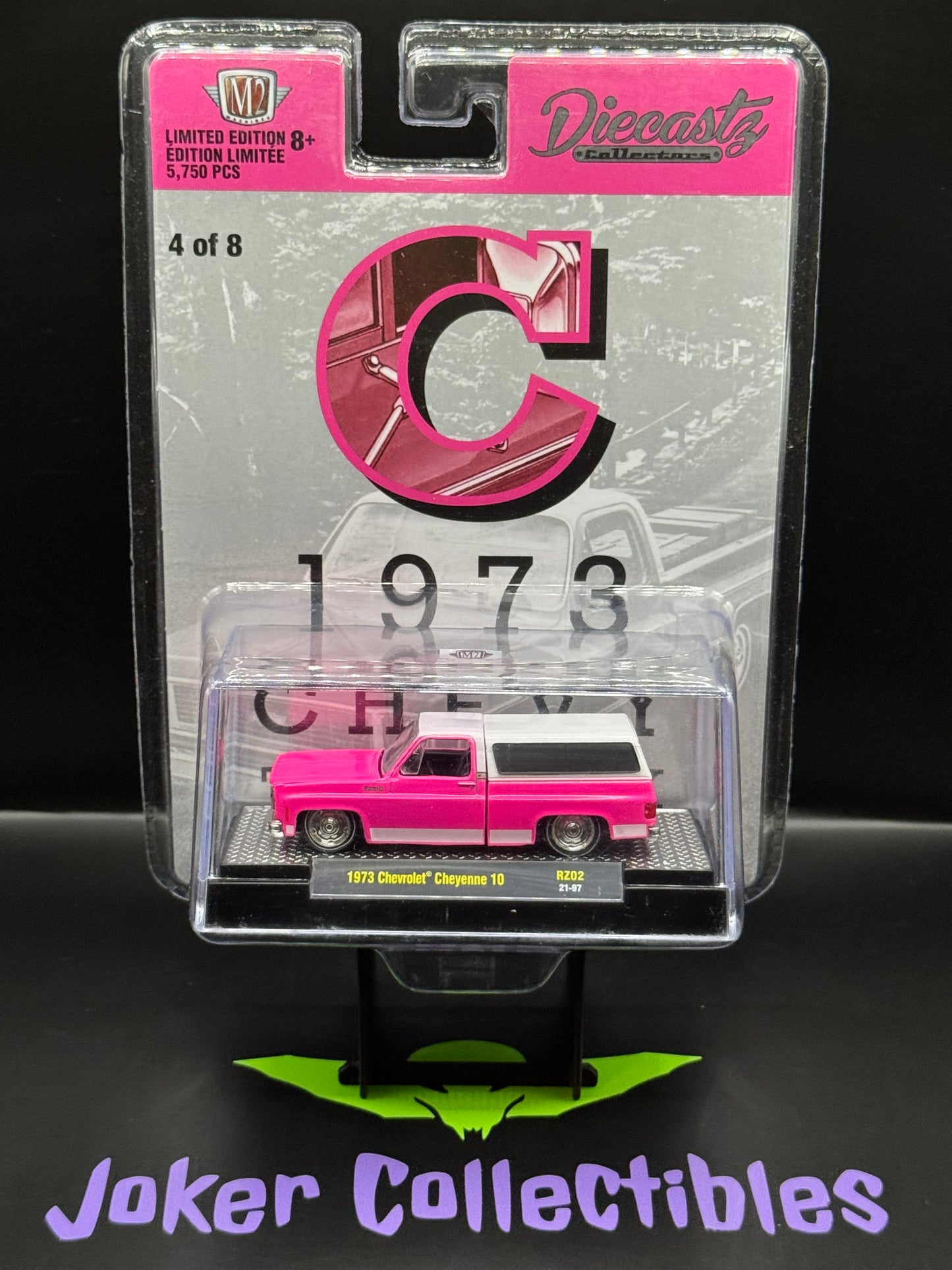 M2 Machines Diecastz Pink 1973 Chevrolet Cheyenne 10 RZ02 21-97 "C" 4 of 8
