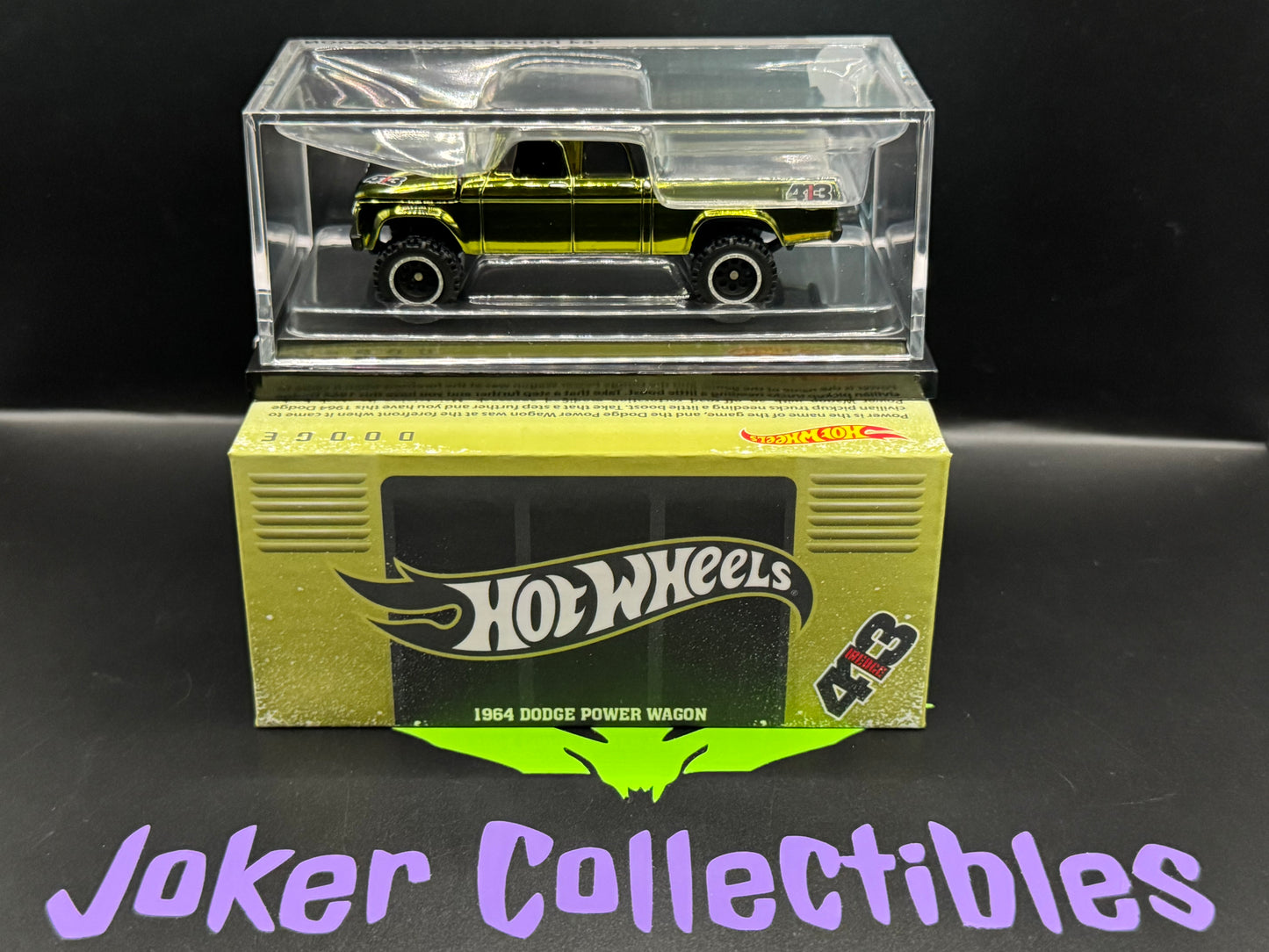 Hot Wheels 2024 RLC Red Line Club 1964 Dodge Power Wagon Olive