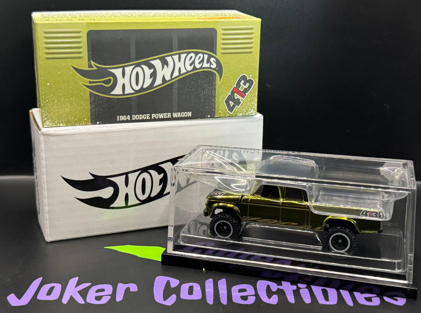 Hot Wheels 2024 RLC Red Line Club 1964 Dodge Power Wagon Olive