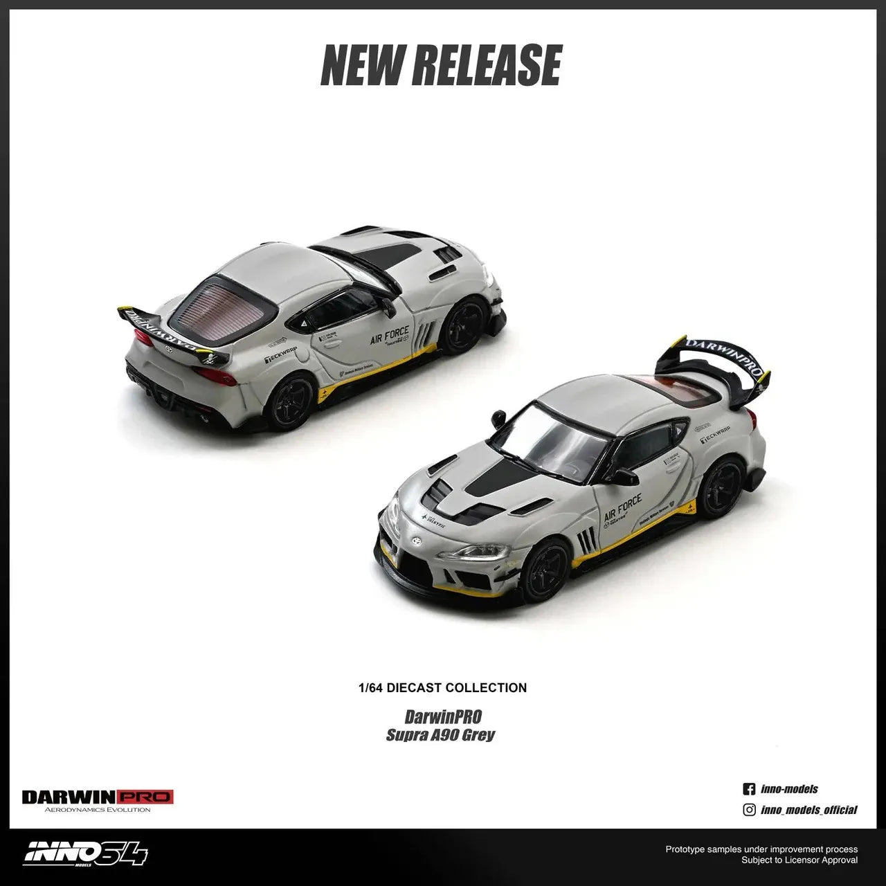 INNO64 Toyota Supra A90 DarwinPRO Matte Grey