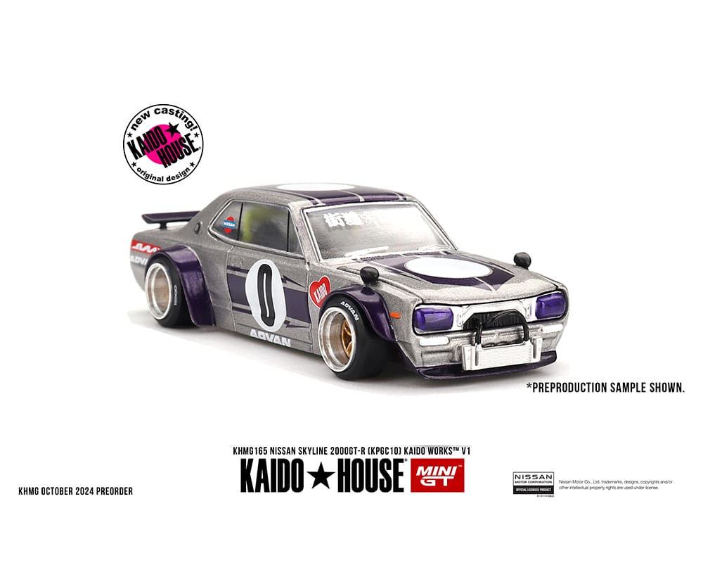 Kaido House Nissan Skyline GT-R KPGC10 Kaido Works V1 Silver KHMG165